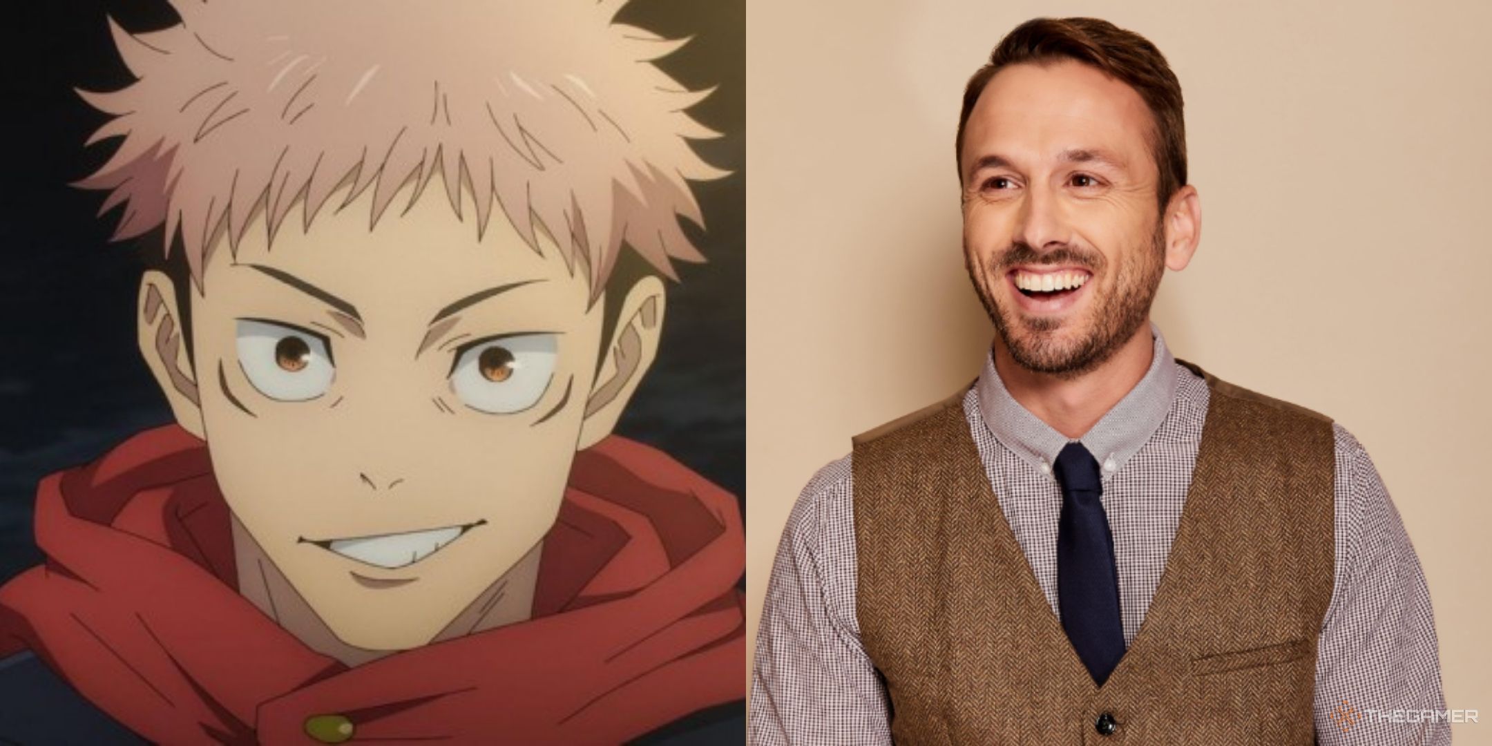 Adam McArthur and Yuji Itadori from Jujutsu Kaisen.