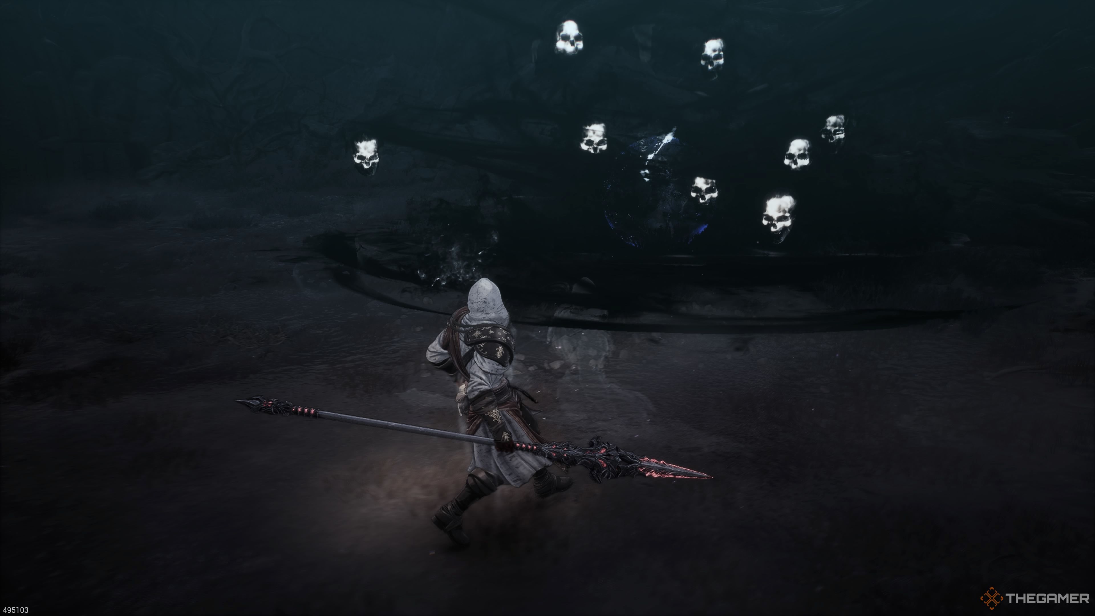 Bellerian's soul tornado attack in The First Berserker Khazan.