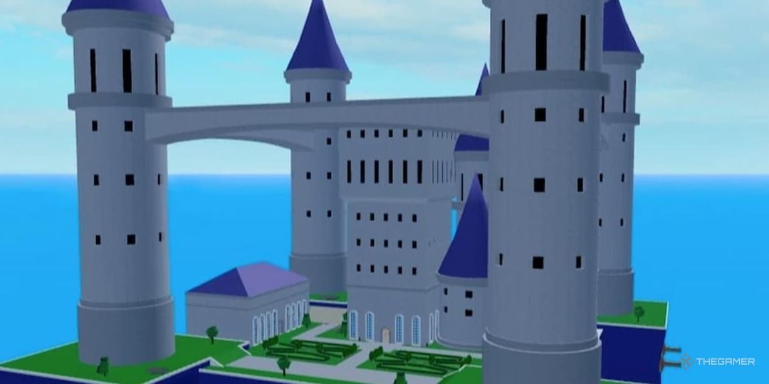 Castle on the Sea island in Blox Fruits.