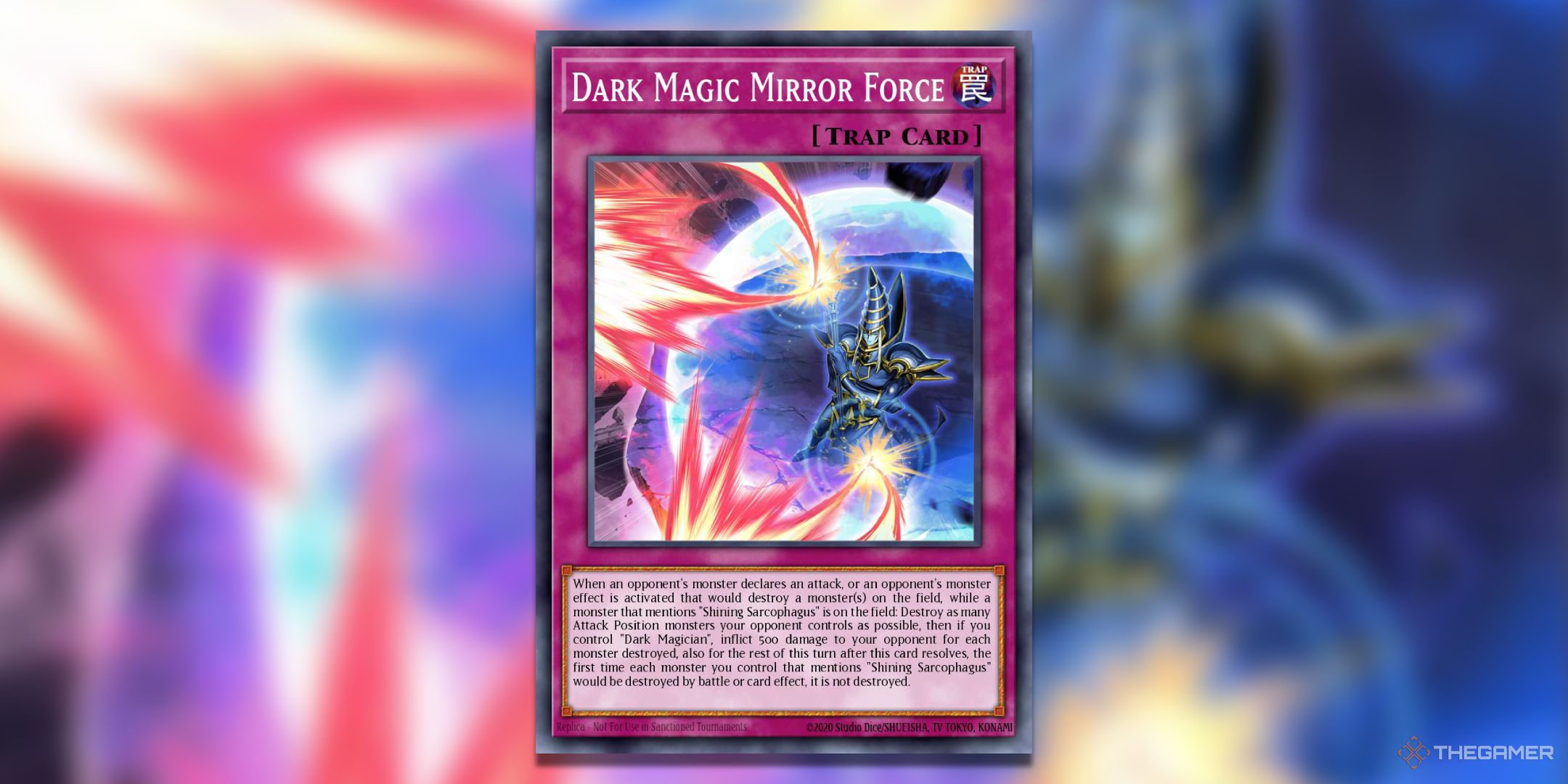 Dark Magic Mirror Force Yu-Gi-Oh! TCG card art.