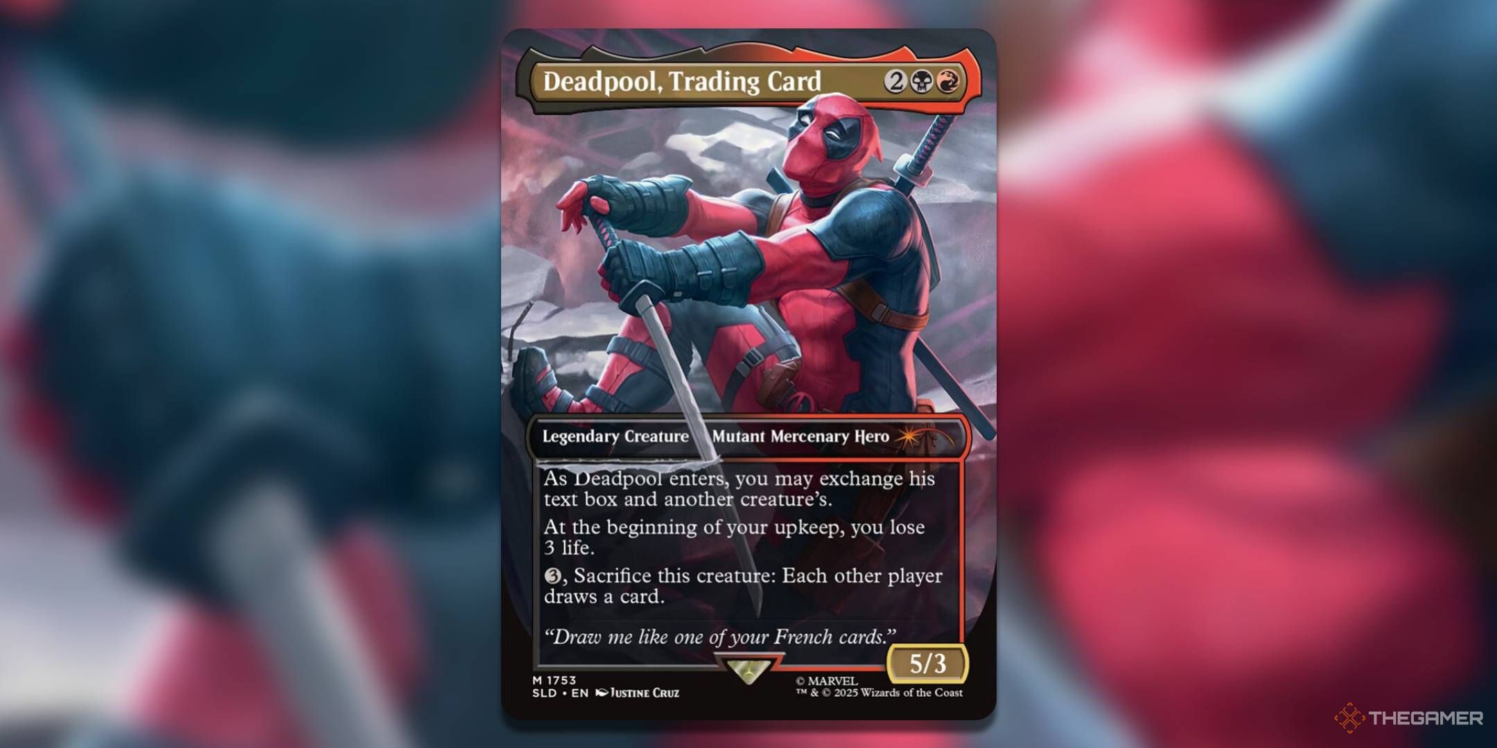 The Deadpool, Trading Card trading card.