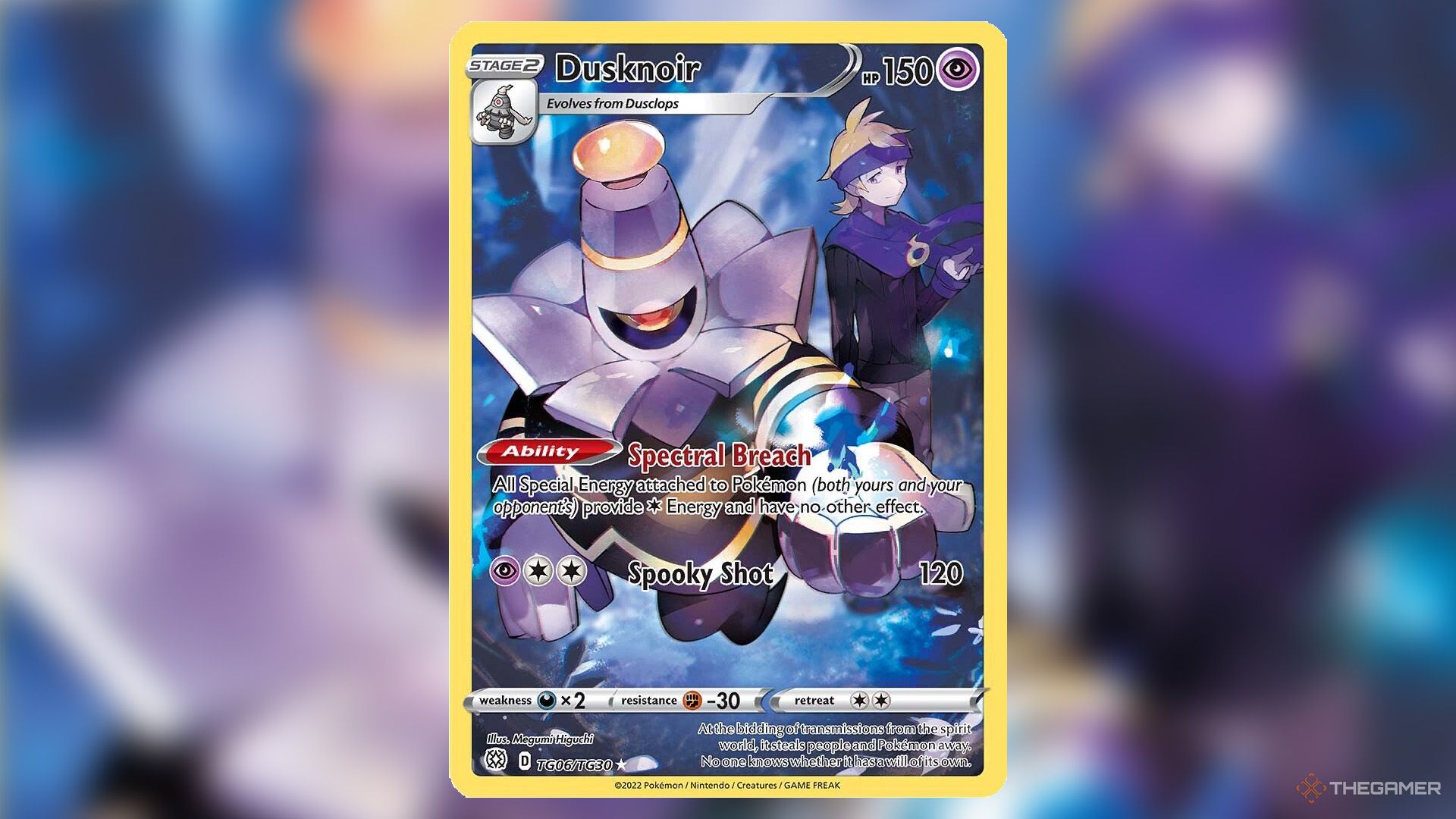 Dusknoir card from the Brilliant Stars set in Pokemon TCG.