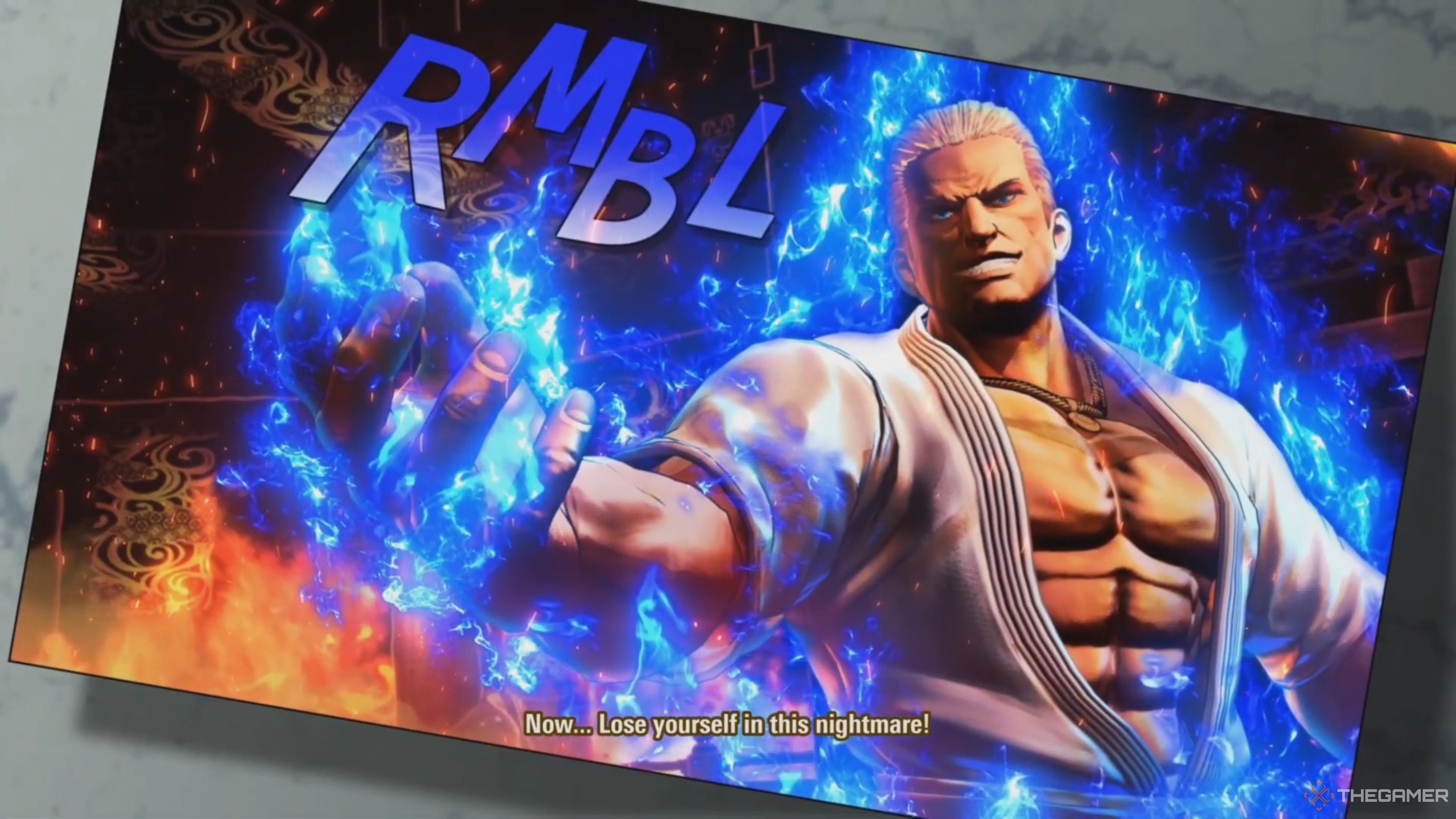 Encountering Nightmare Geese in the Arcade mode of Fatal Fury: City of the Wolves.
