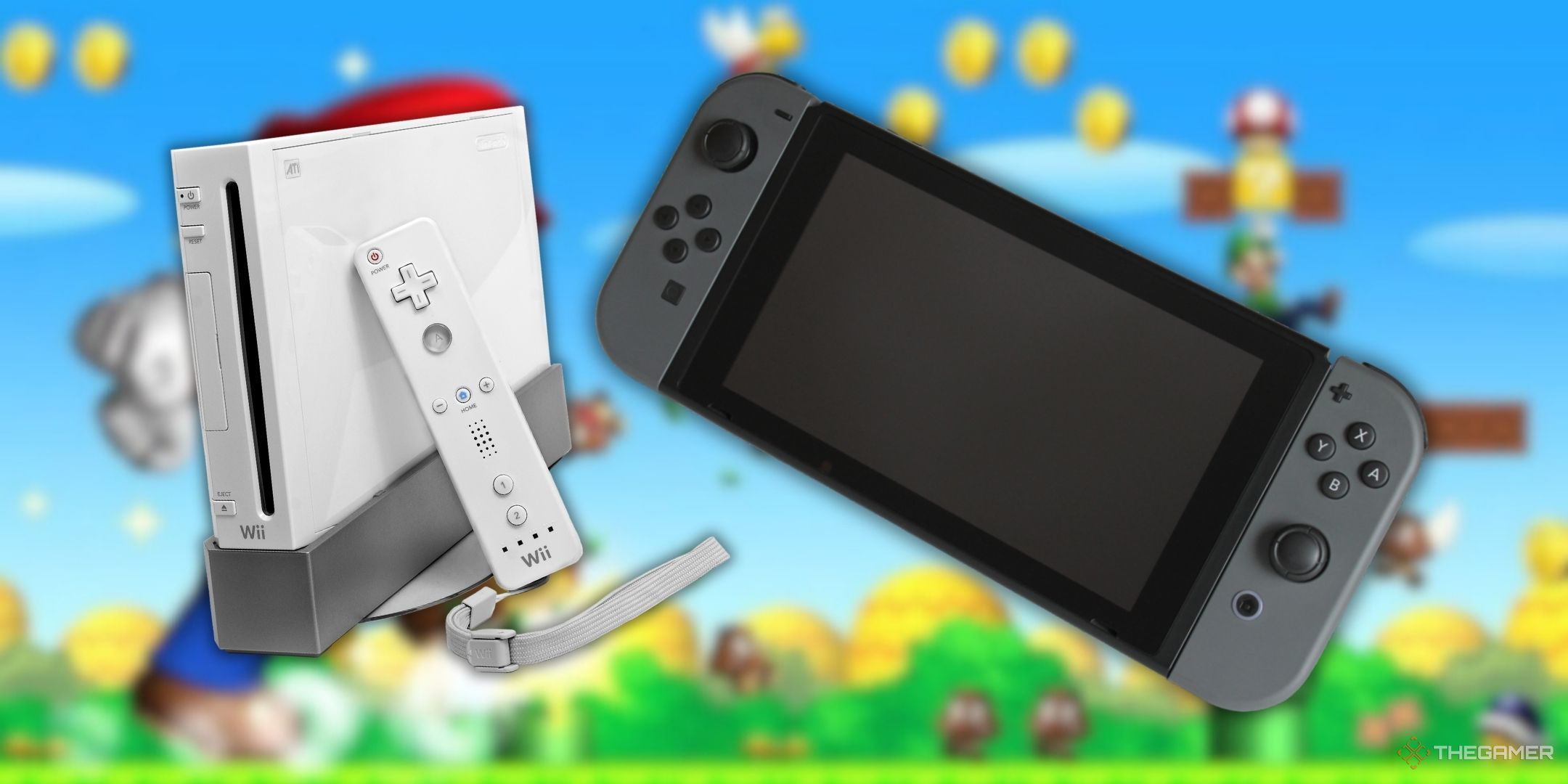 Featured image containing images of the Nintendo Wii and Nintendo Switch.