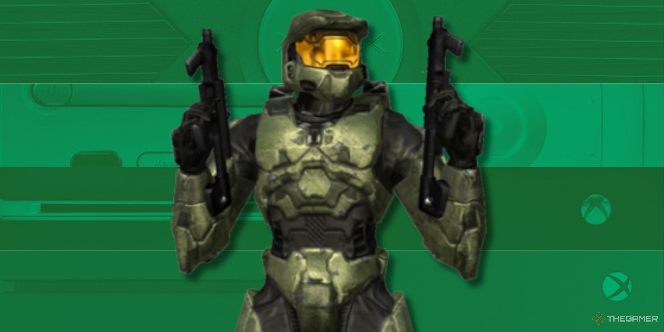 Featured image with Master Chief in the middle with images of consoles in the background.