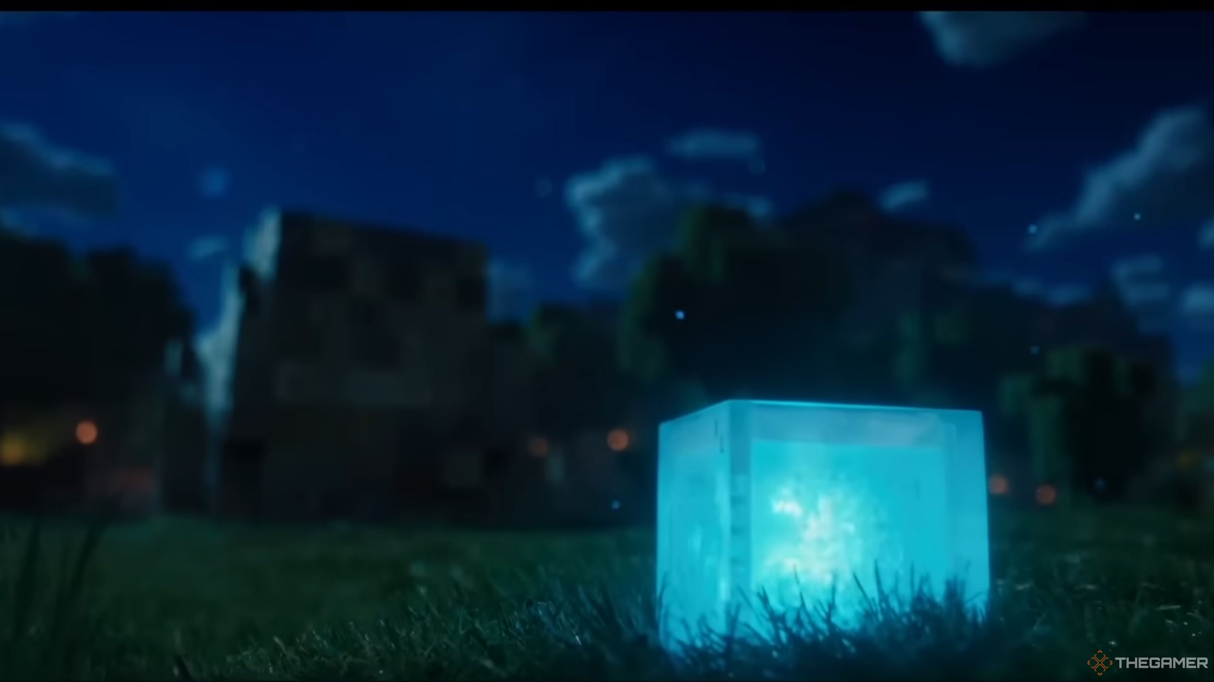 Image showing a blue glowing Orb Of Dominance on a field.