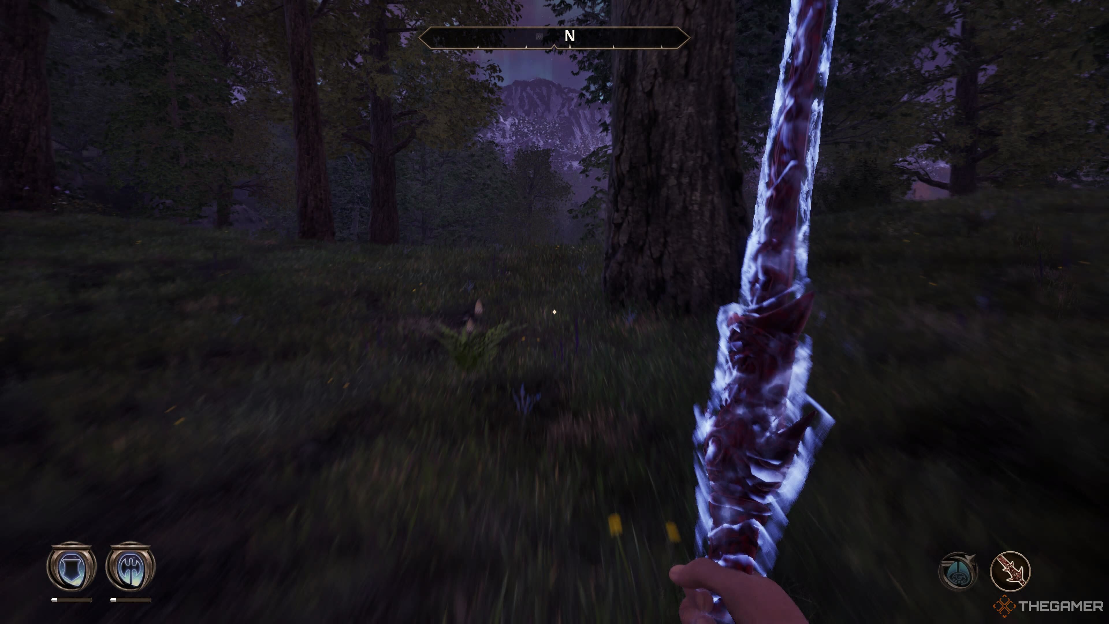 A conjured blade in Oblivion Remastered.