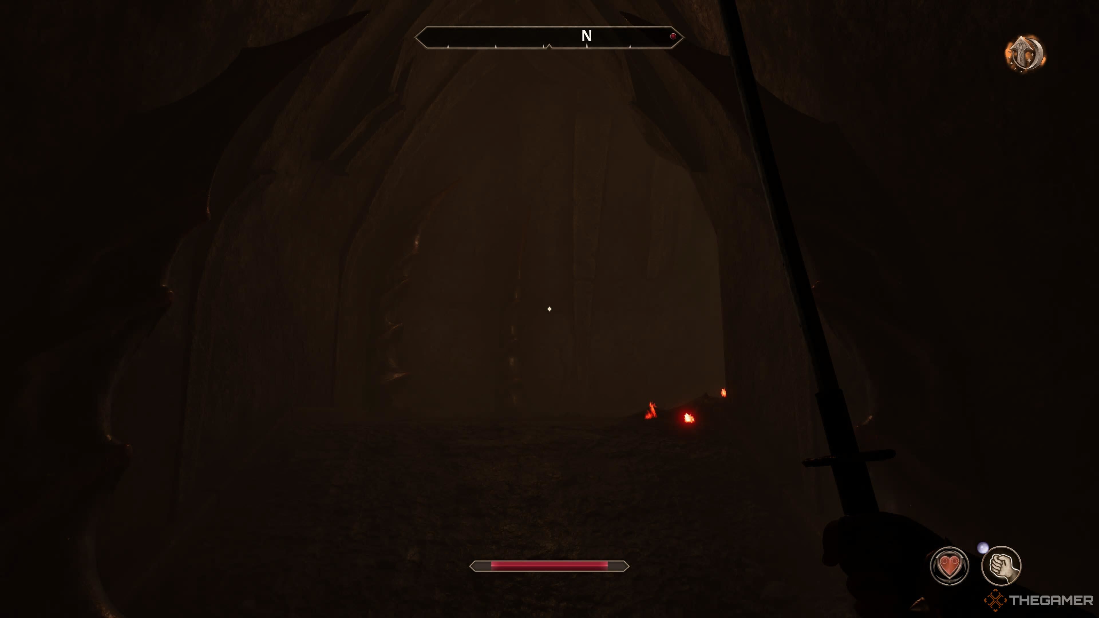 A dark area in Oblivion Remastered.