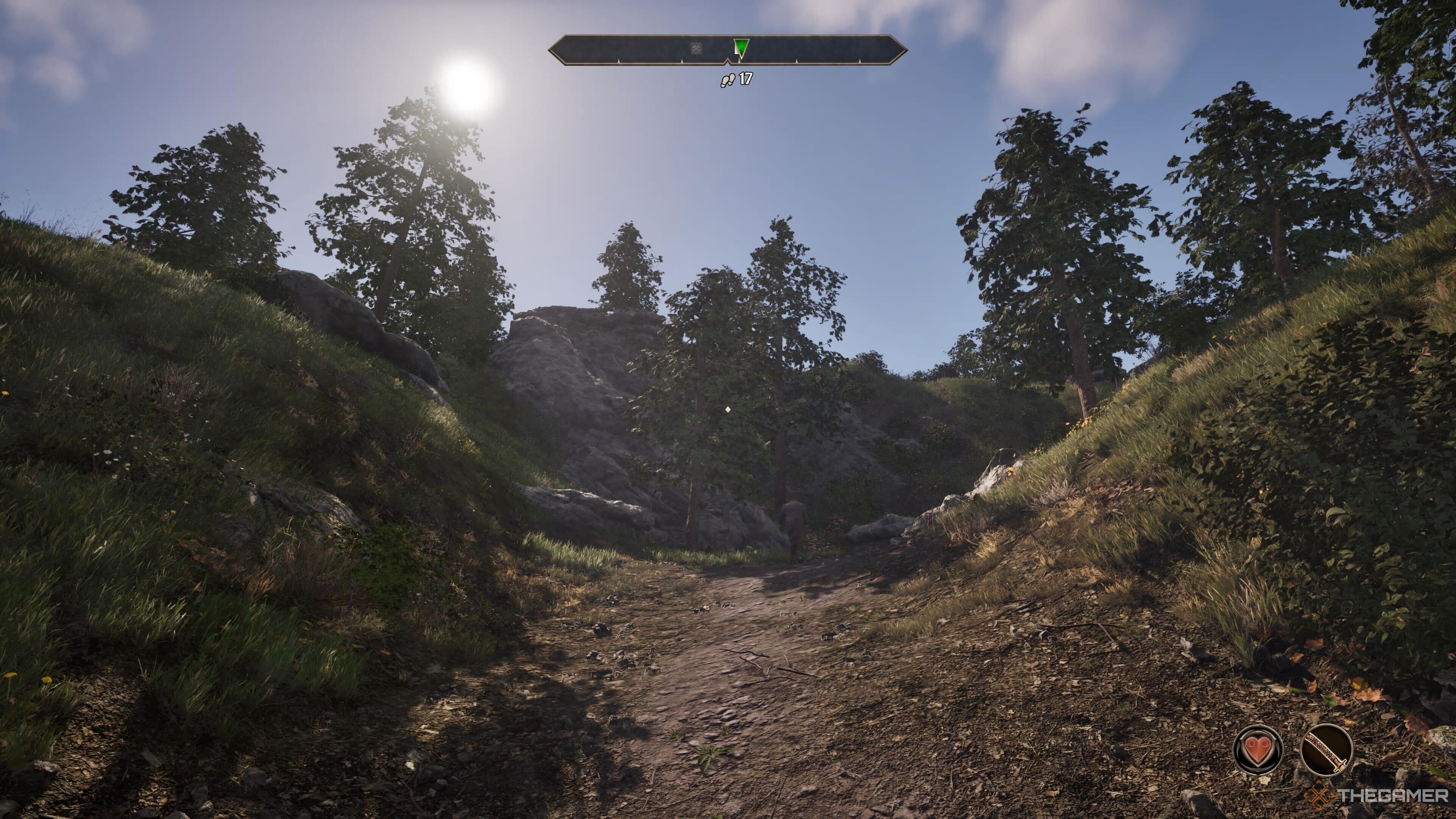 Verdant forestry close to Kvatch in Oblivion Remastered.