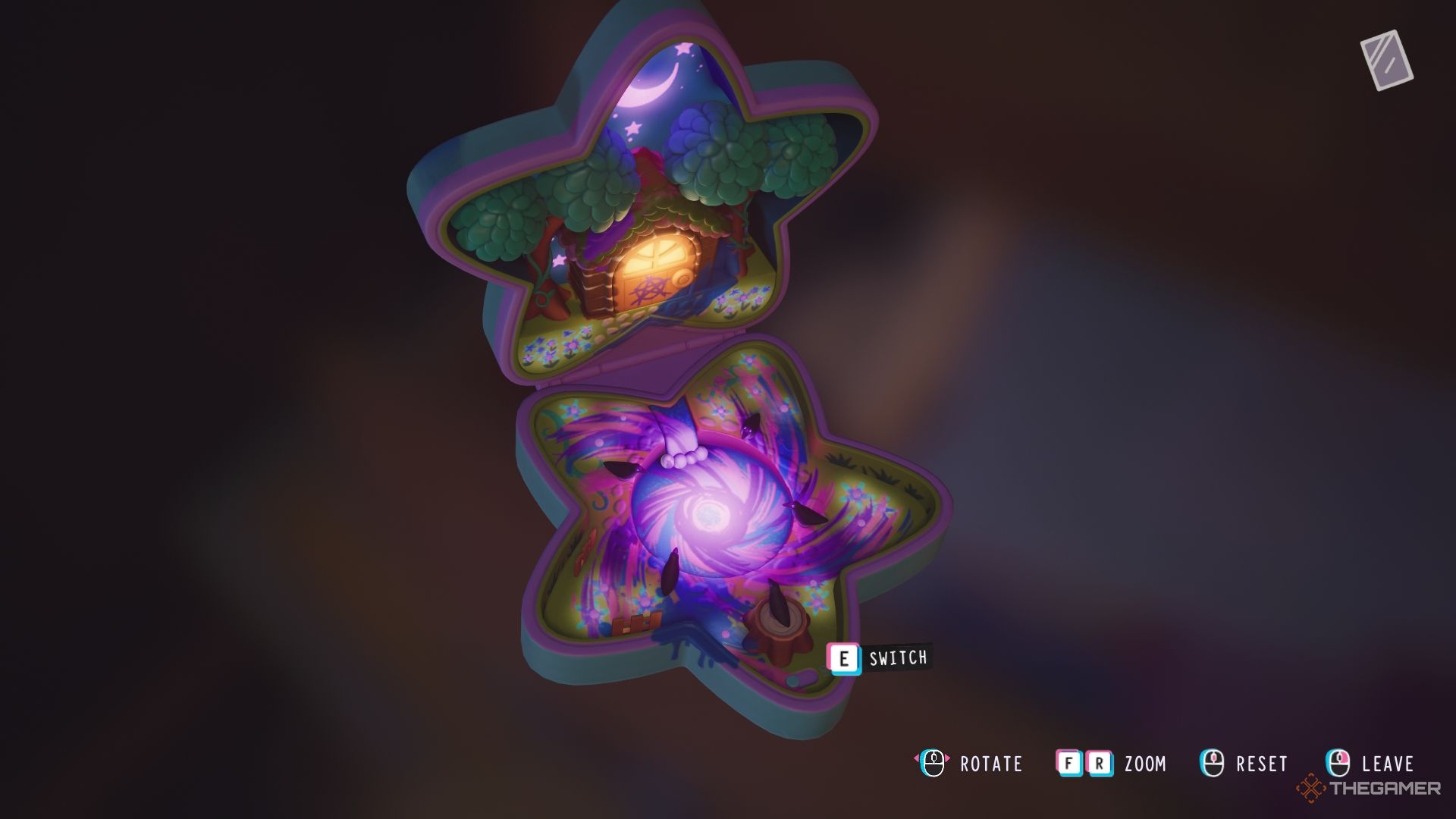 A mini magic setup lighting up.