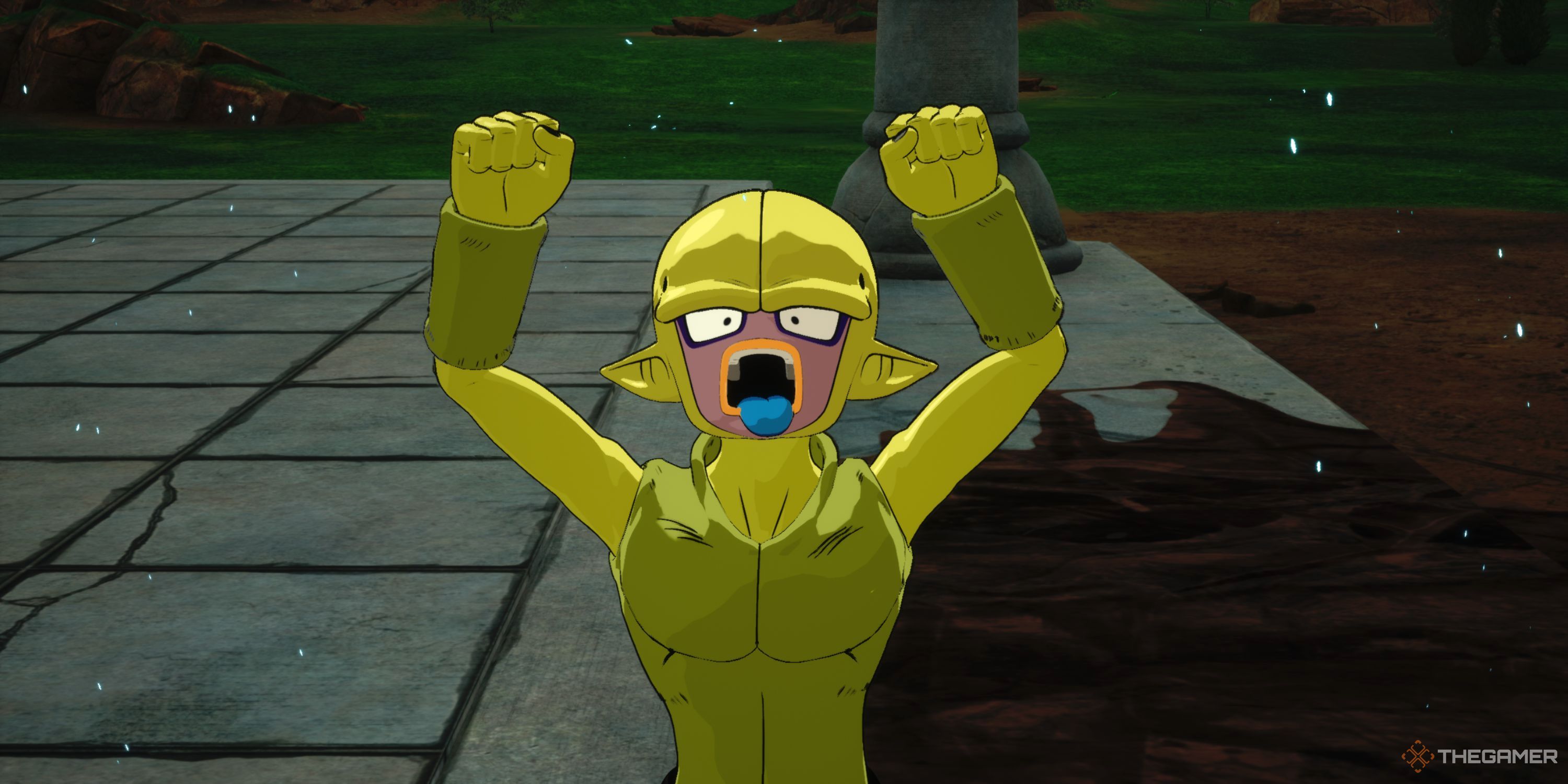 Majin Kuu being silly in Dragon Ball: Sparking Zero.
