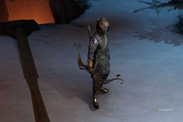 A Marksman wielding a bow in Last Epoch.
