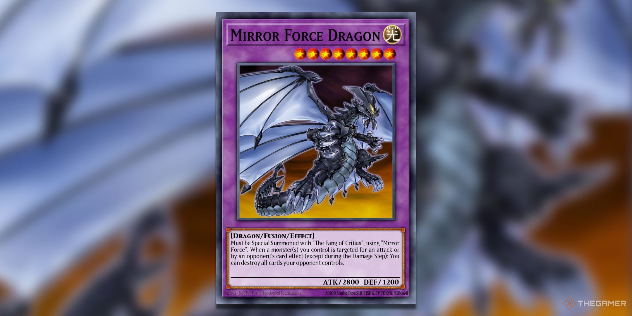 Mirror Force Dragon Yu-Gi-Oh! TCG card art.