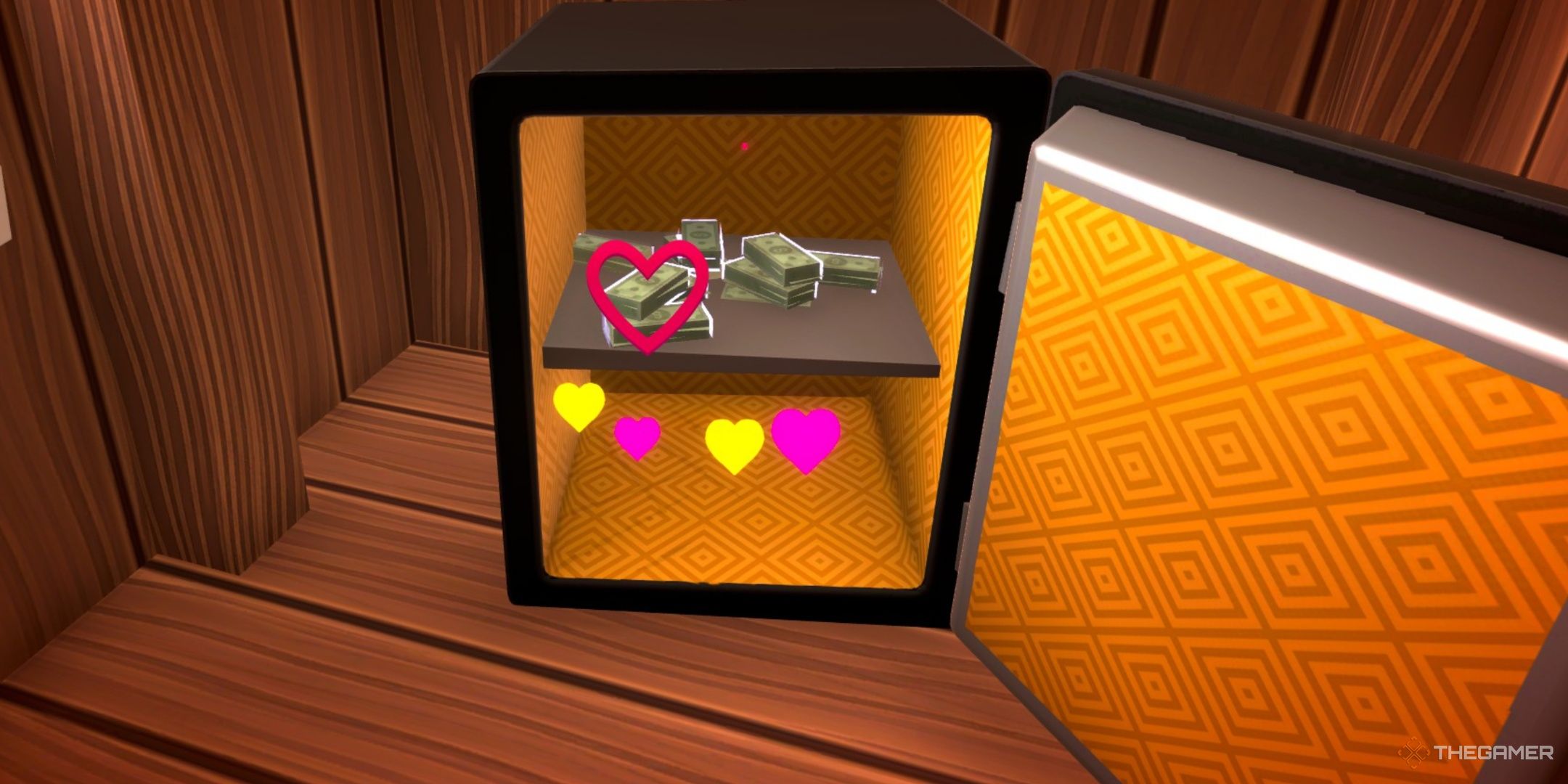 An option safe with hearts around it in date everything.