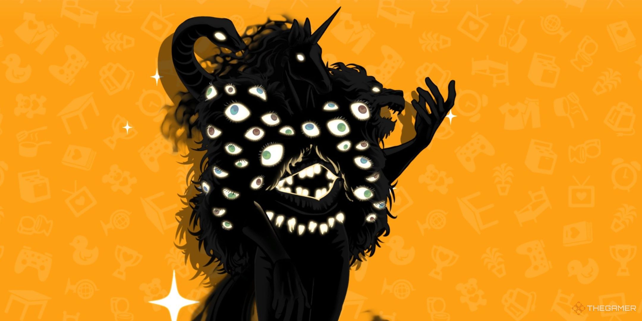 Nightmare on an orange background in date everything.