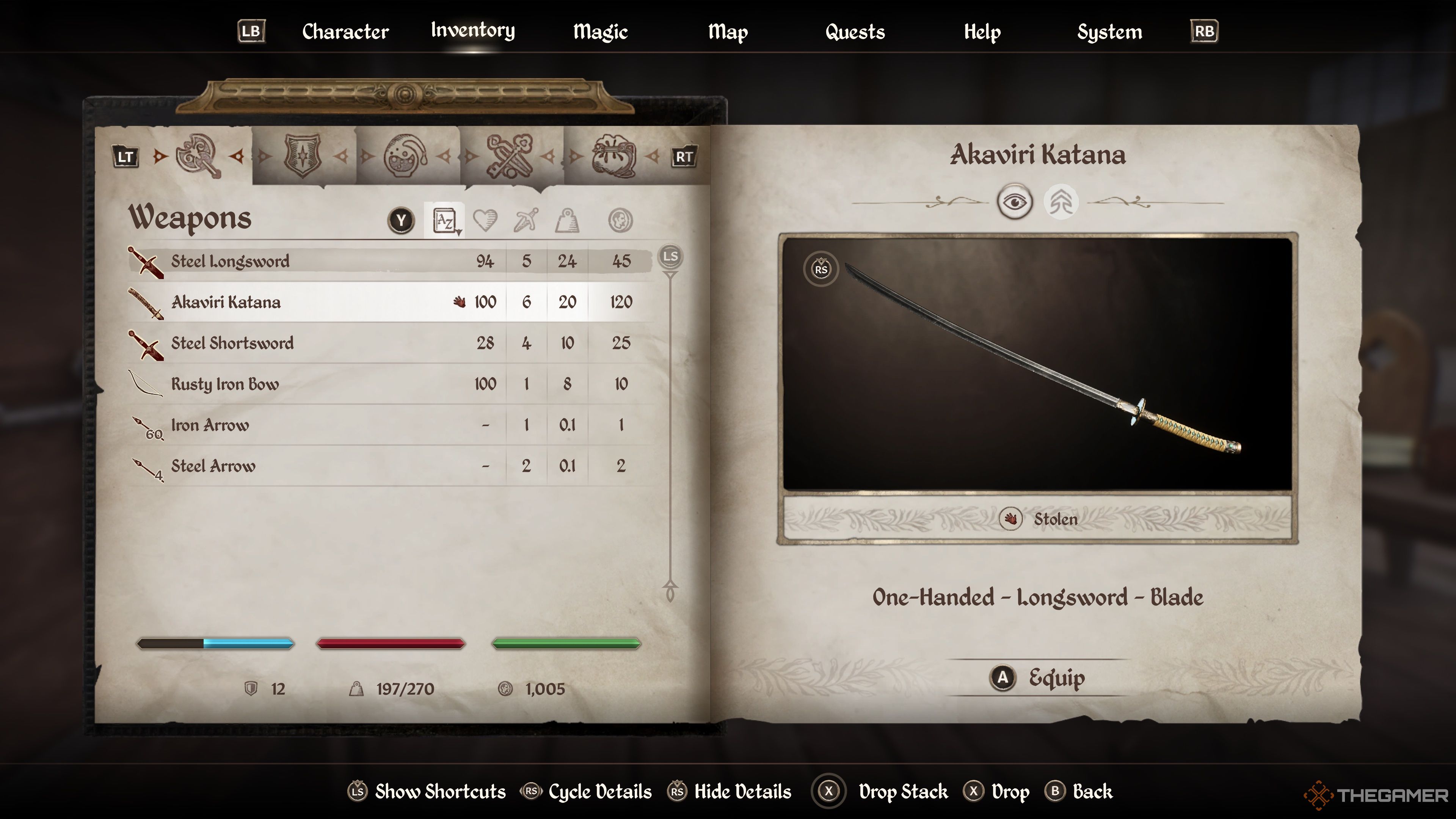 Oblivion Remastered Early Game Weapons Akaviri Katana