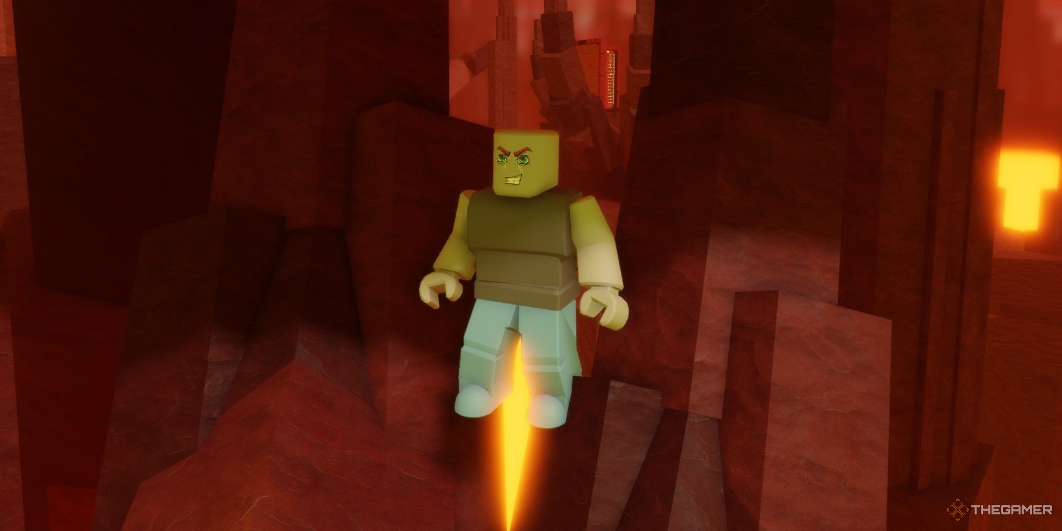 a player in Block Mayhem X on Roblox