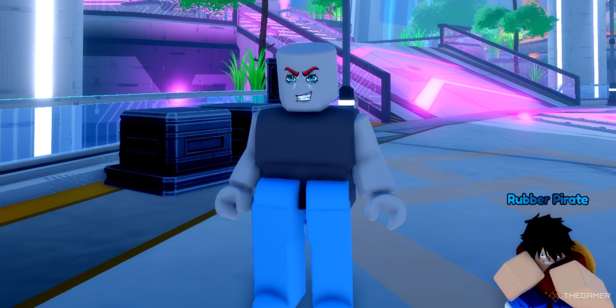 a player in Anime Rangers X on Roblox
