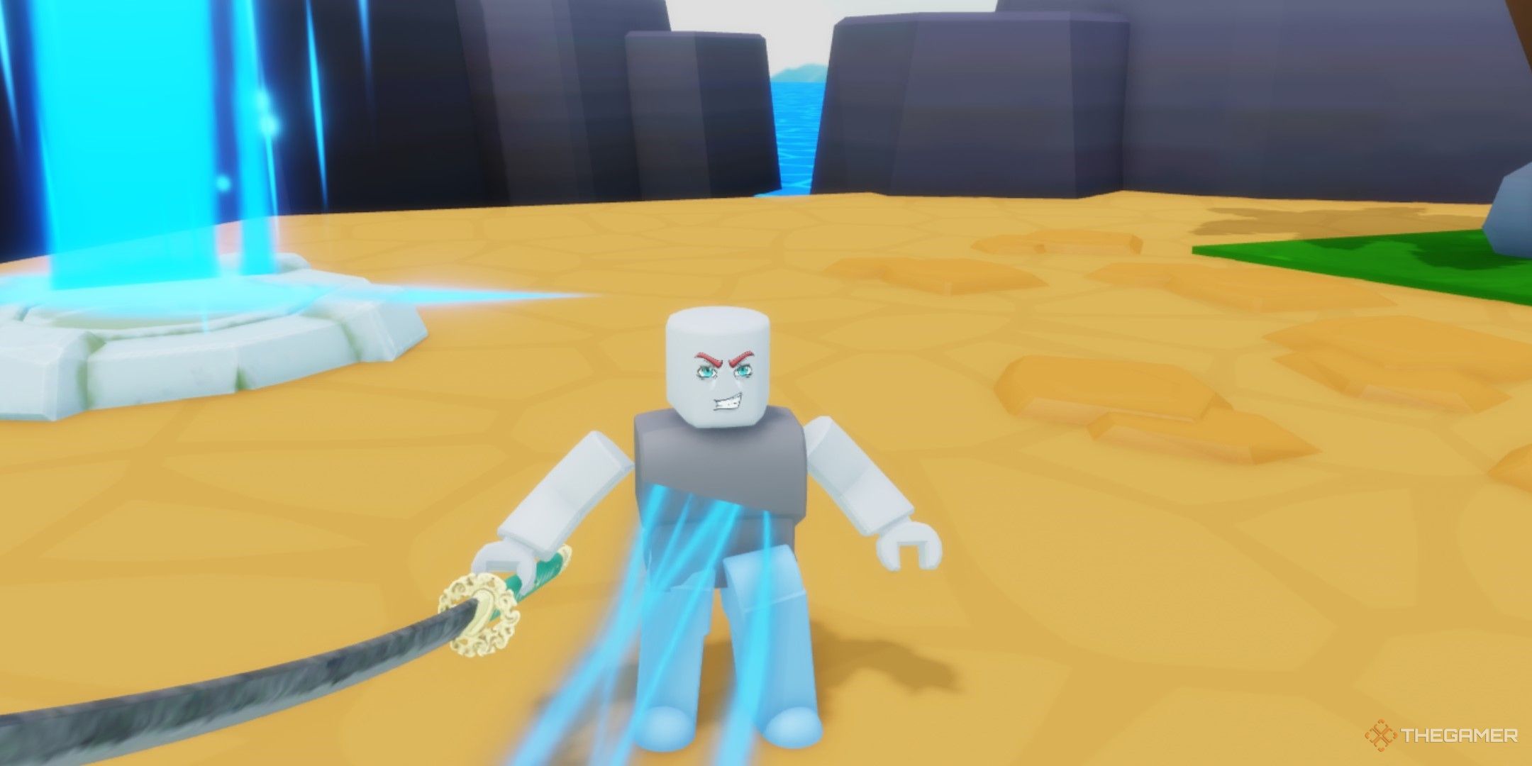 a player in +1 Unlimited World on Roblox