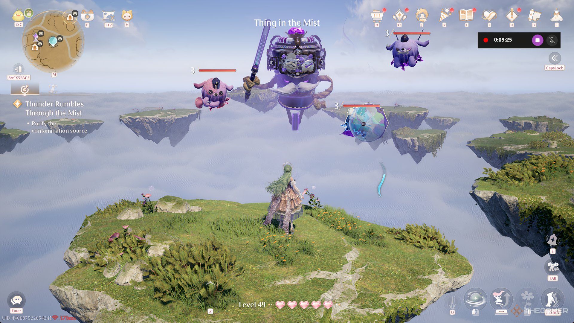 Nikki is facing off against Thing In The Mist in Infinity Nikki.