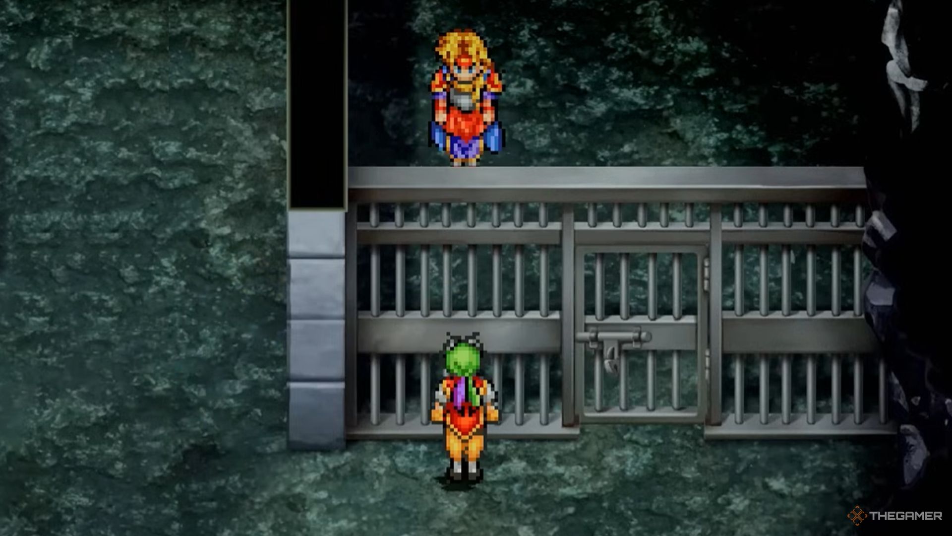 Somya in the prison cell in Suikoden 1 HD Remaster.