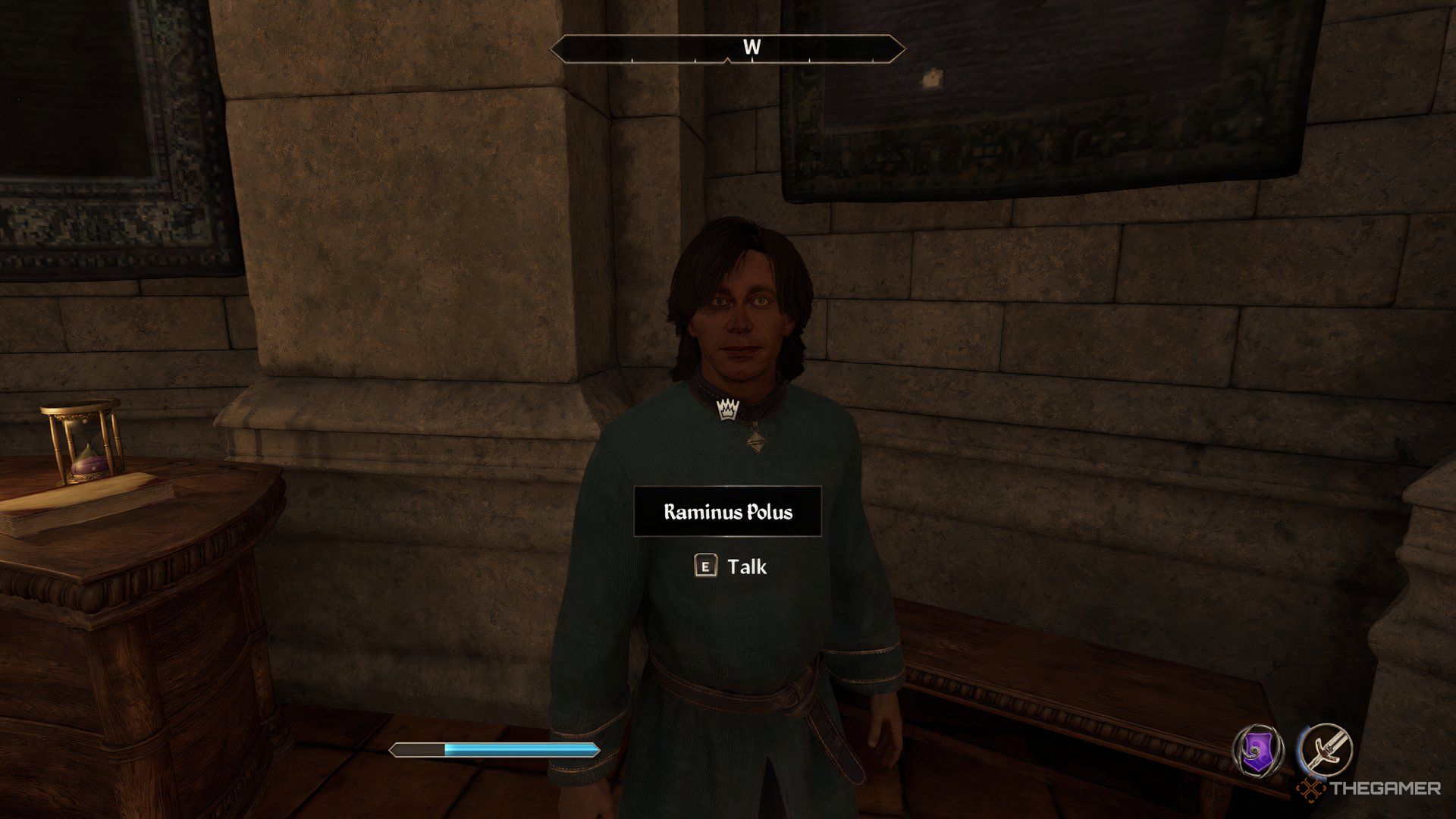 Raminus Polus in the Arcane university in The Elder Scrolls IV Oblivion Remastered.