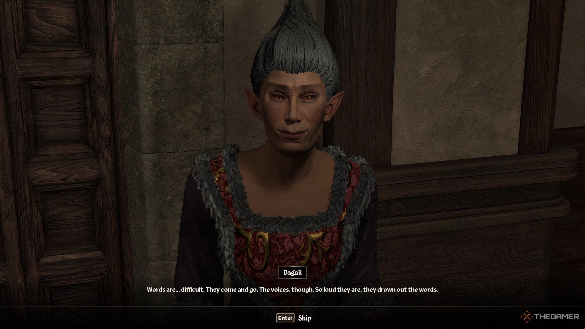 Speaking with Dagail in The Elder Scrolls IV Oblivion Remastered.