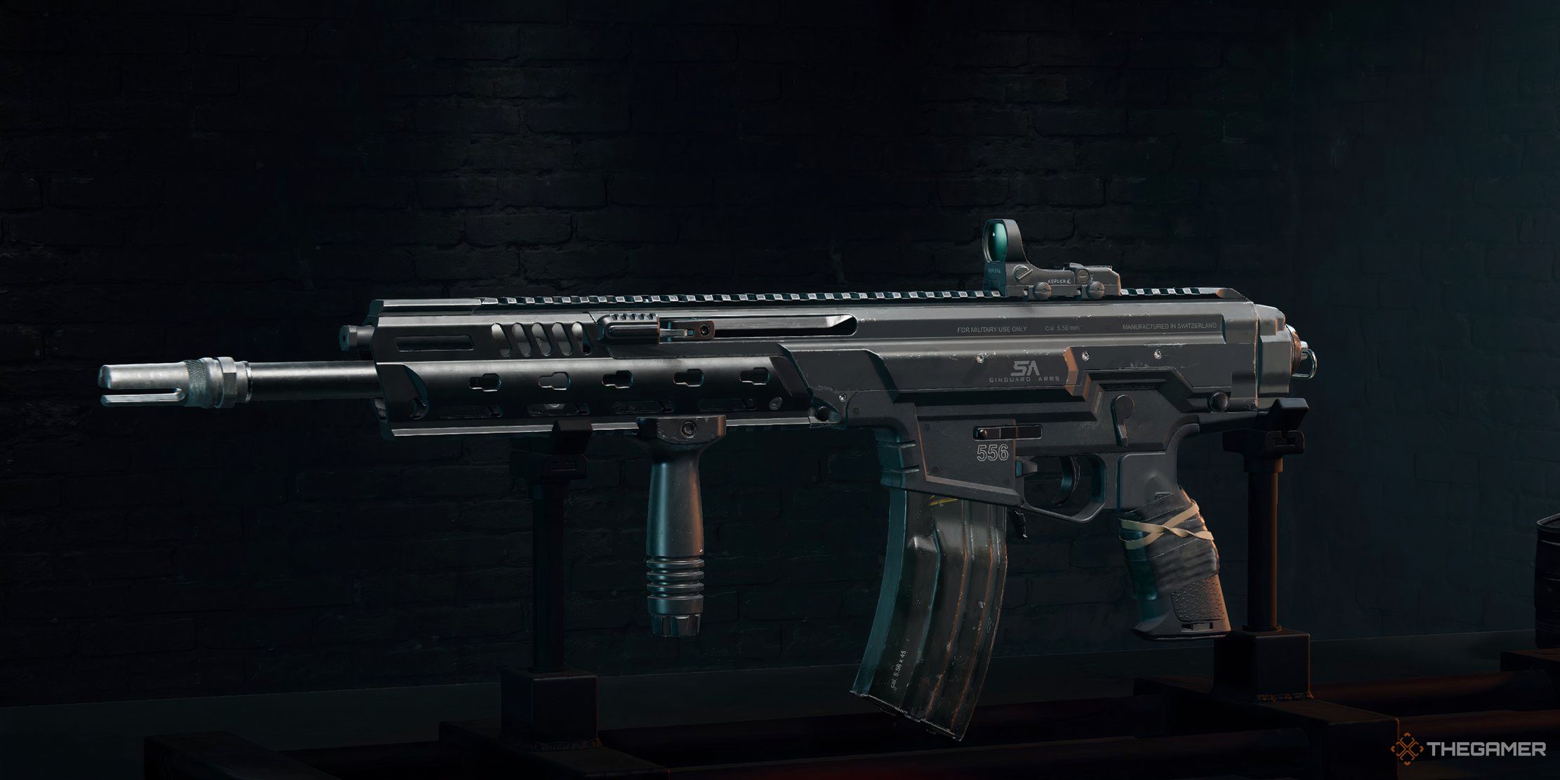 The Kilo 141 Assault Rifle sitting in the Gunsmith in Call of Duty Black Ops 6.