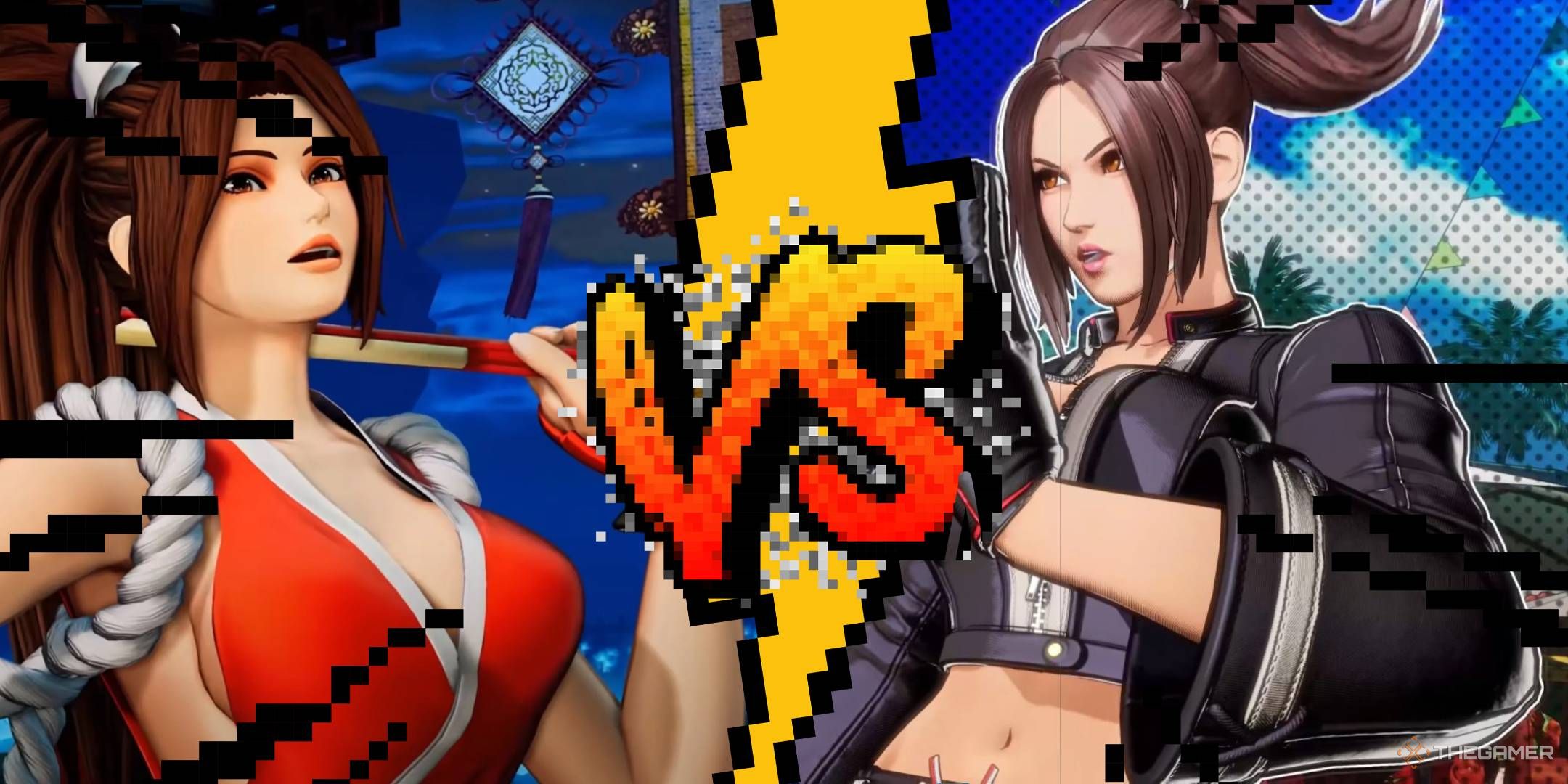 King of Fighters XV VS Fatal Fury City of the Wolves Collage.