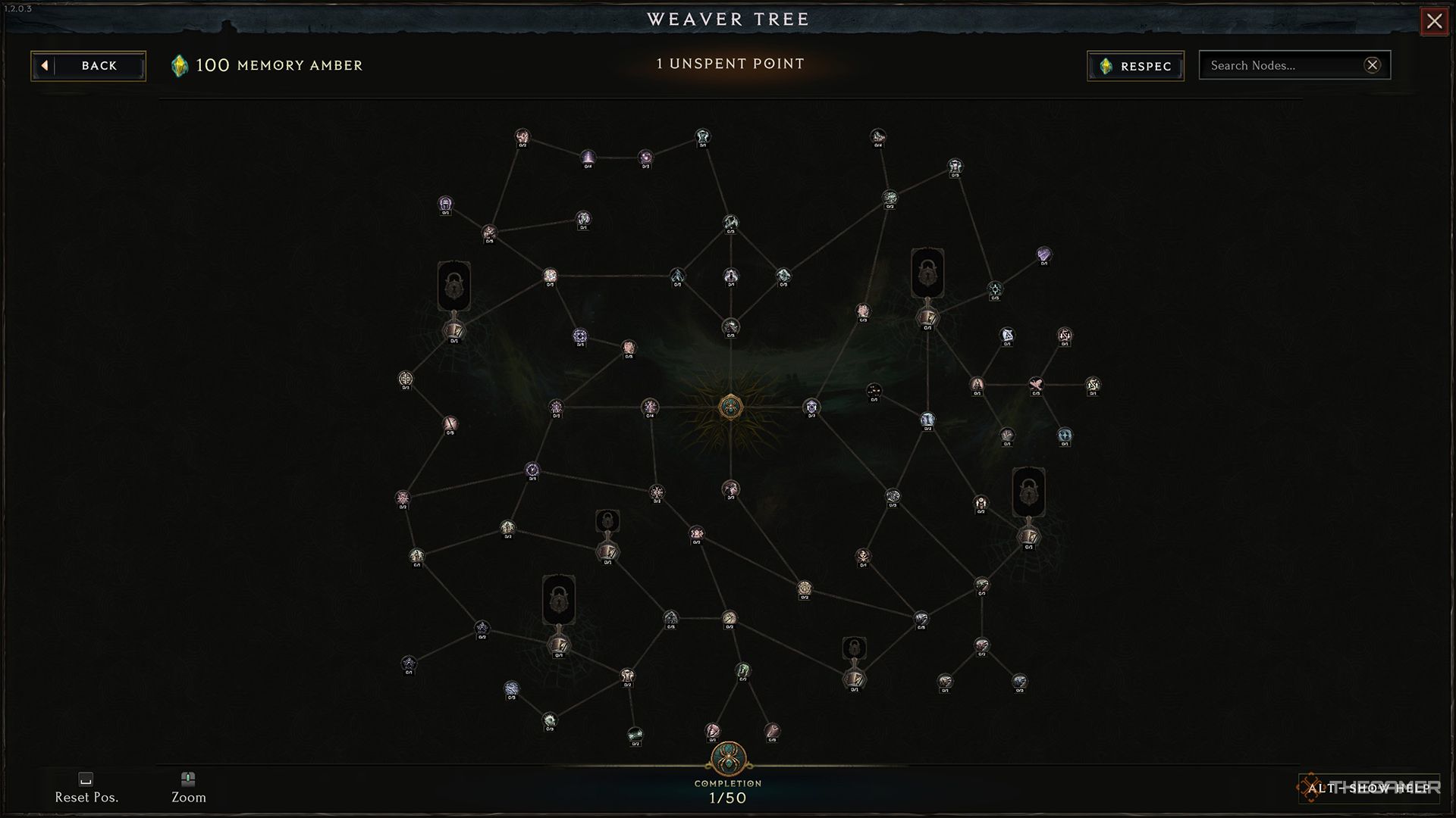 An empty Weaver Tree in Last Epoch.