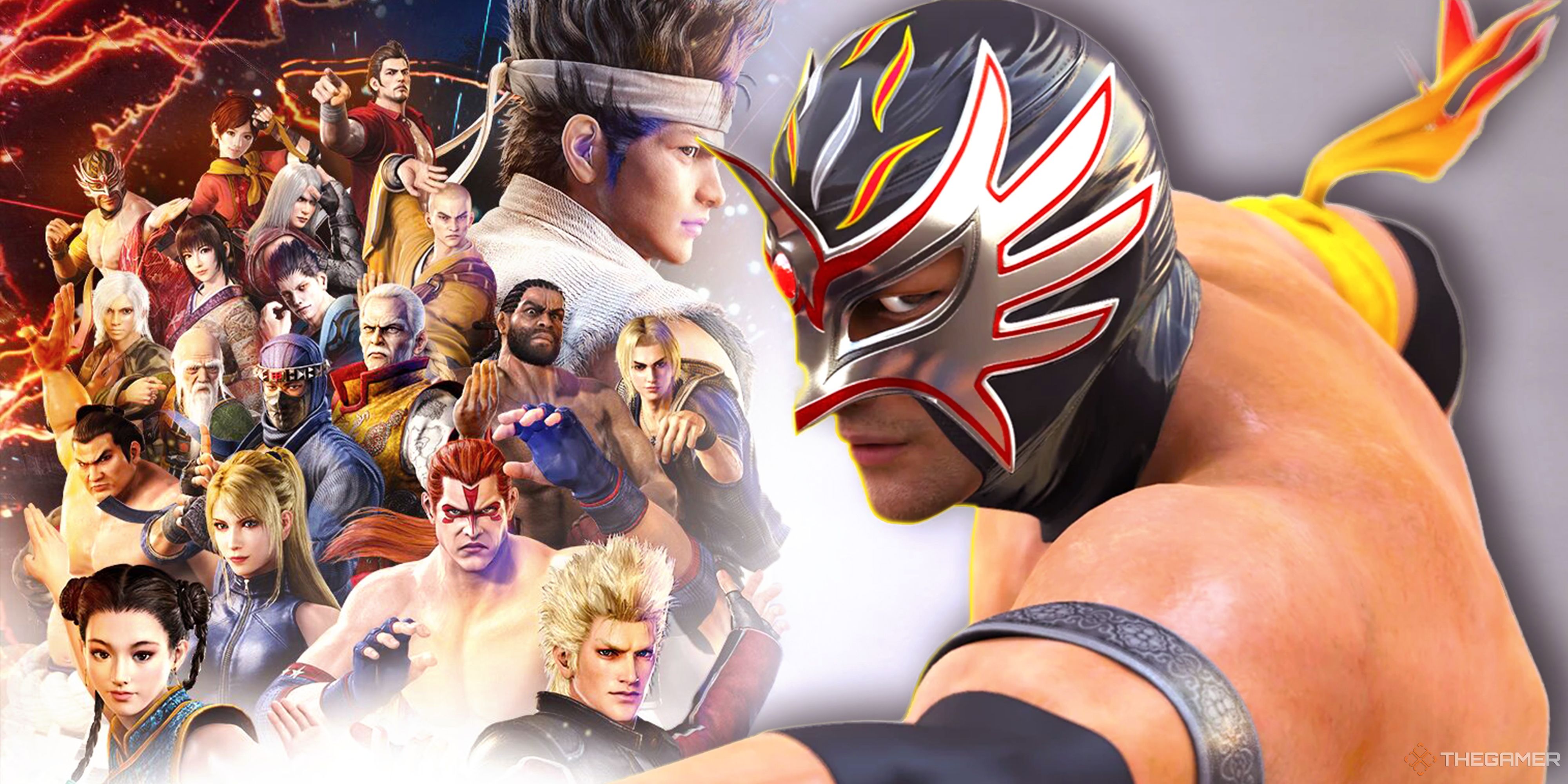 Virtua Fighter 5 art and El Blaze.