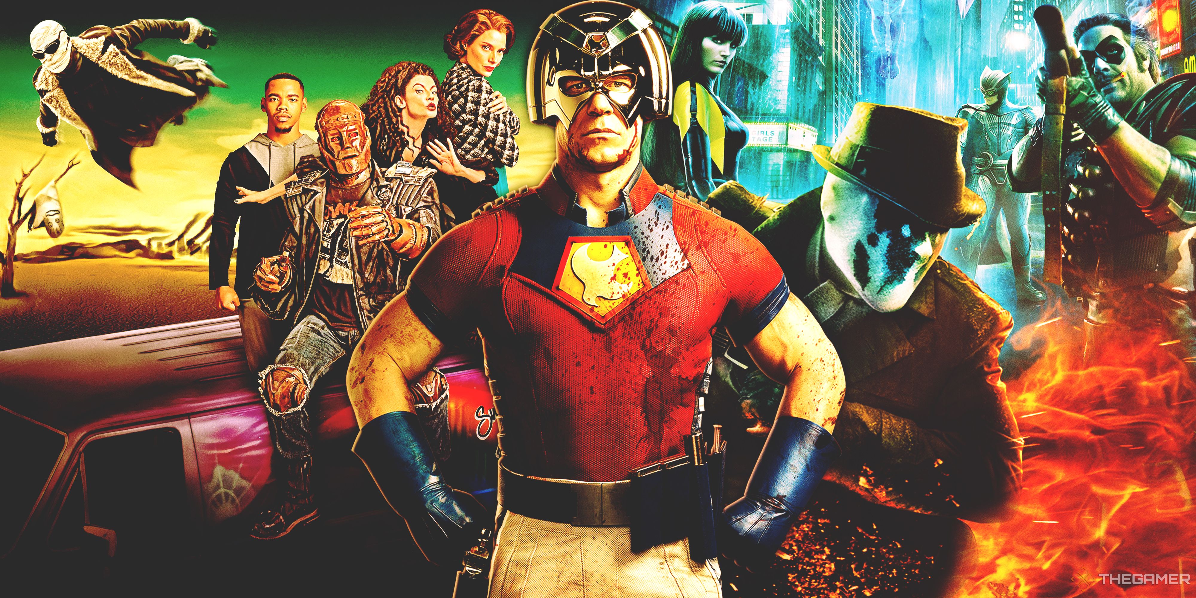 Doom Patrol, Peacemaker and Watchmen.