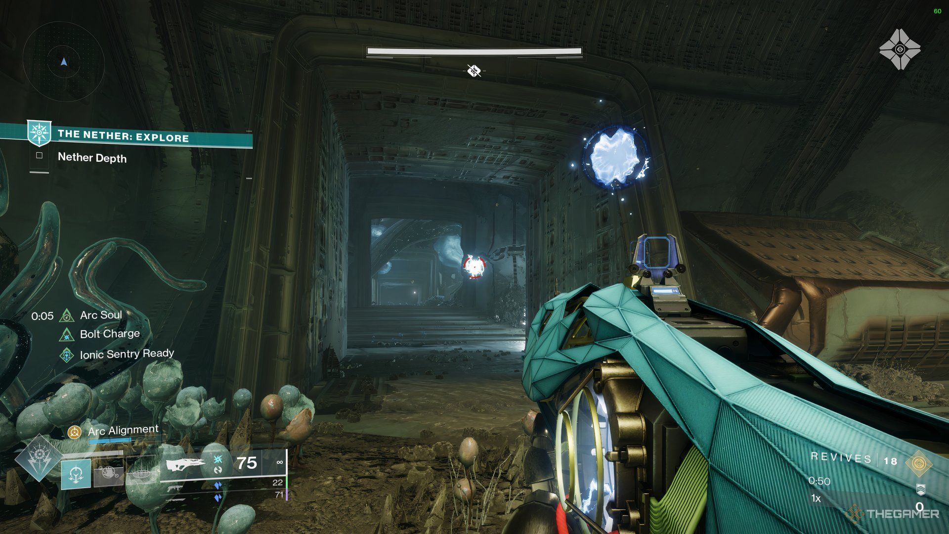 Player following Toland across The Dreadnaught in The Nether to complete a secret in Destiny 2: Heresy.