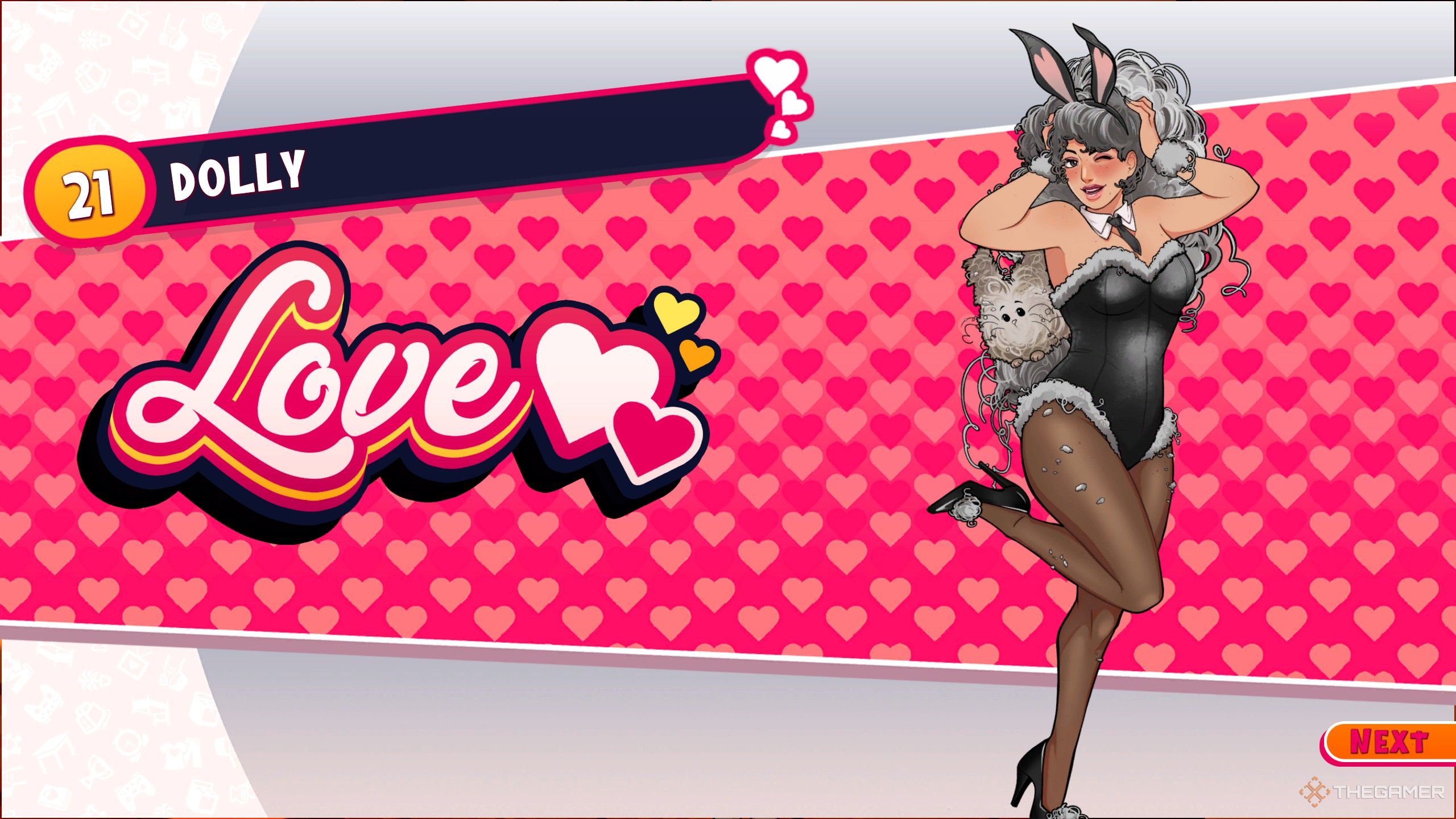 Getting a love ending with dolly in date everything.