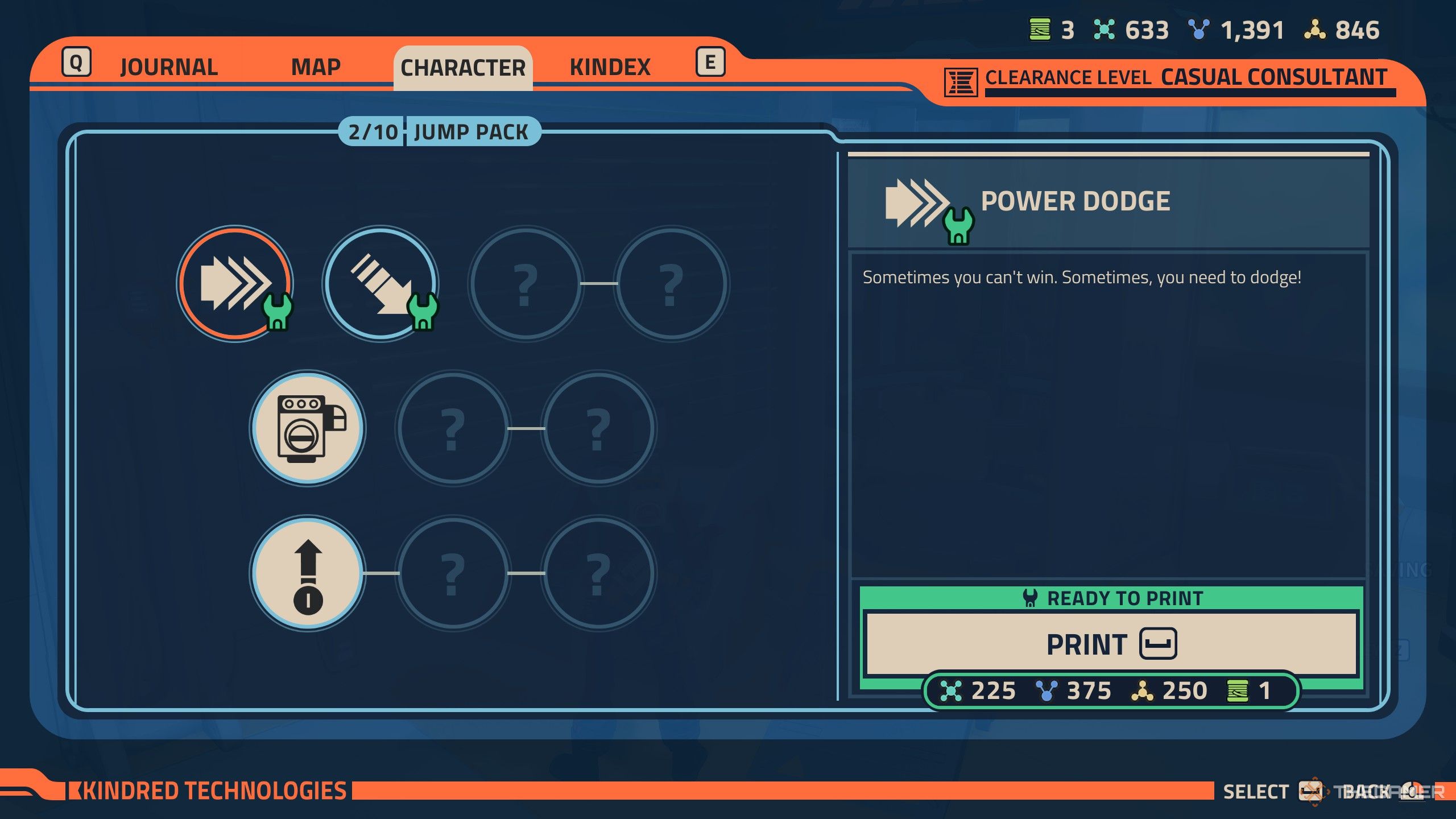 Revenge of the savage planet upgrade power dodge.
