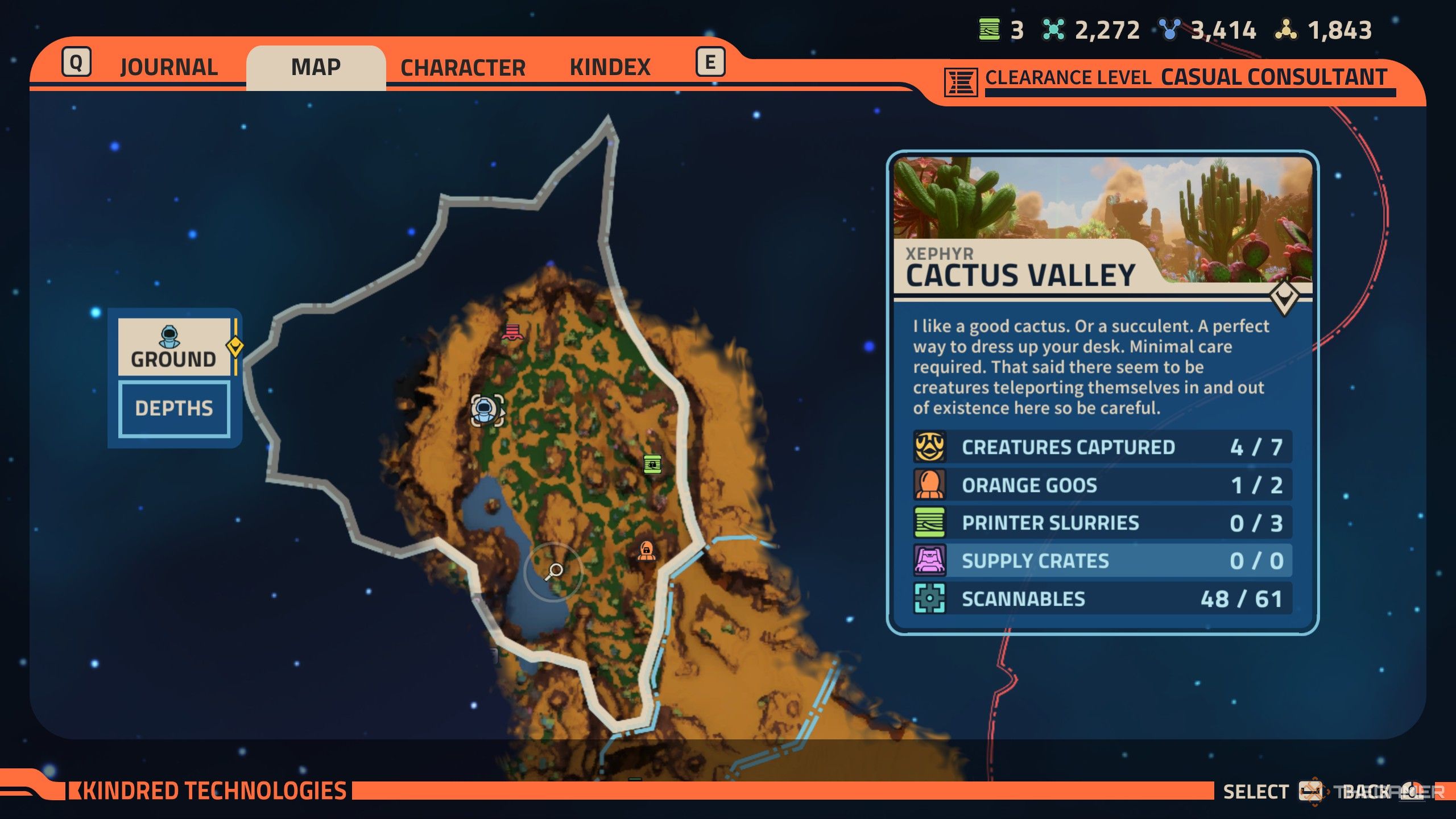 Revenge of the Savage Planet Xephyr selfie location 1 in the Cactus Valley.