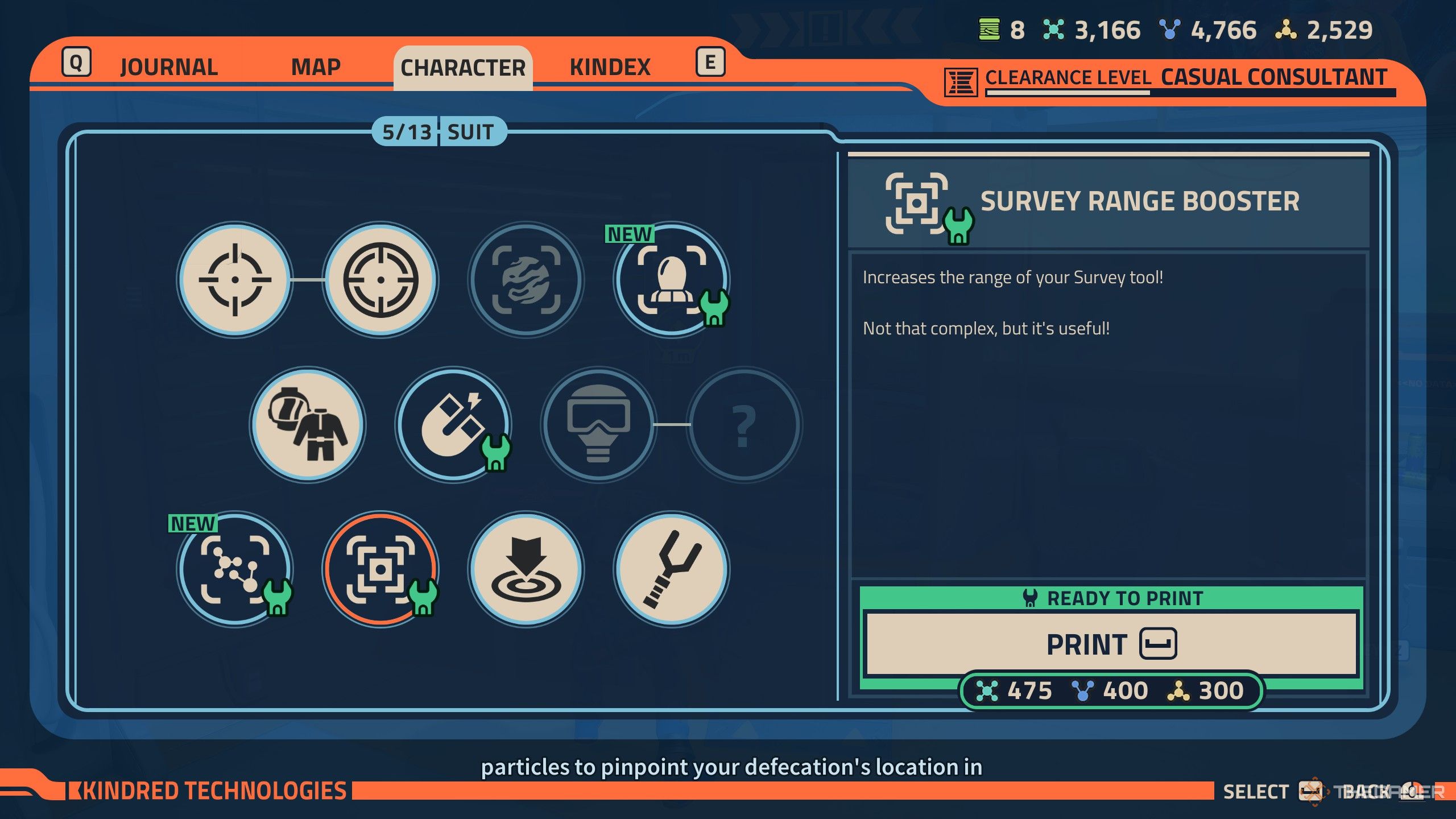 Revenge of the savage planet upgrade survey range booster.