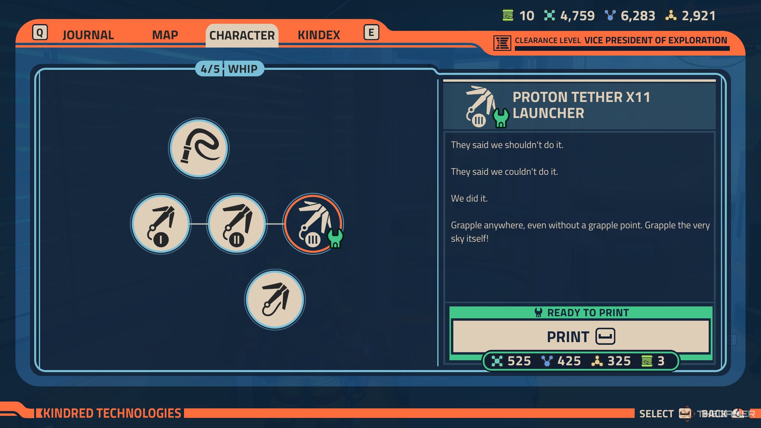 Revenge of the savage planet upgrade proton tether x11 launcher.