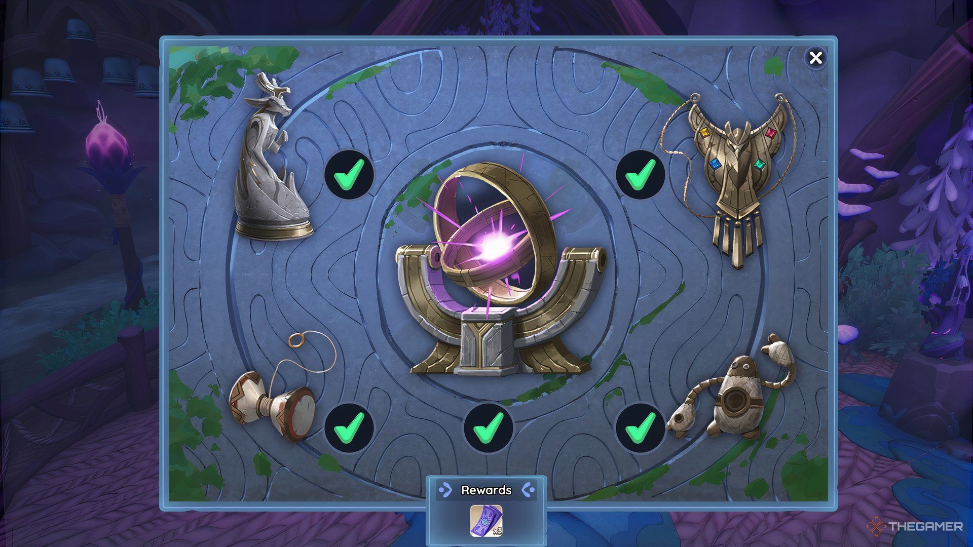 The Menu For Submitting The Ancient Artifacts In Palia.