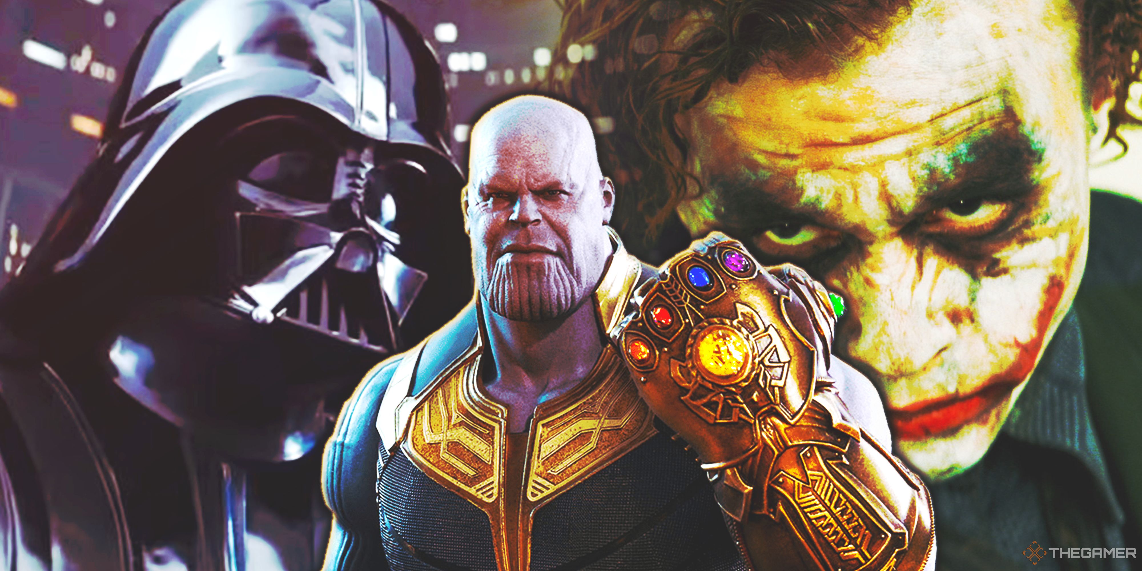 Darth Vader, Thanos and Joker.