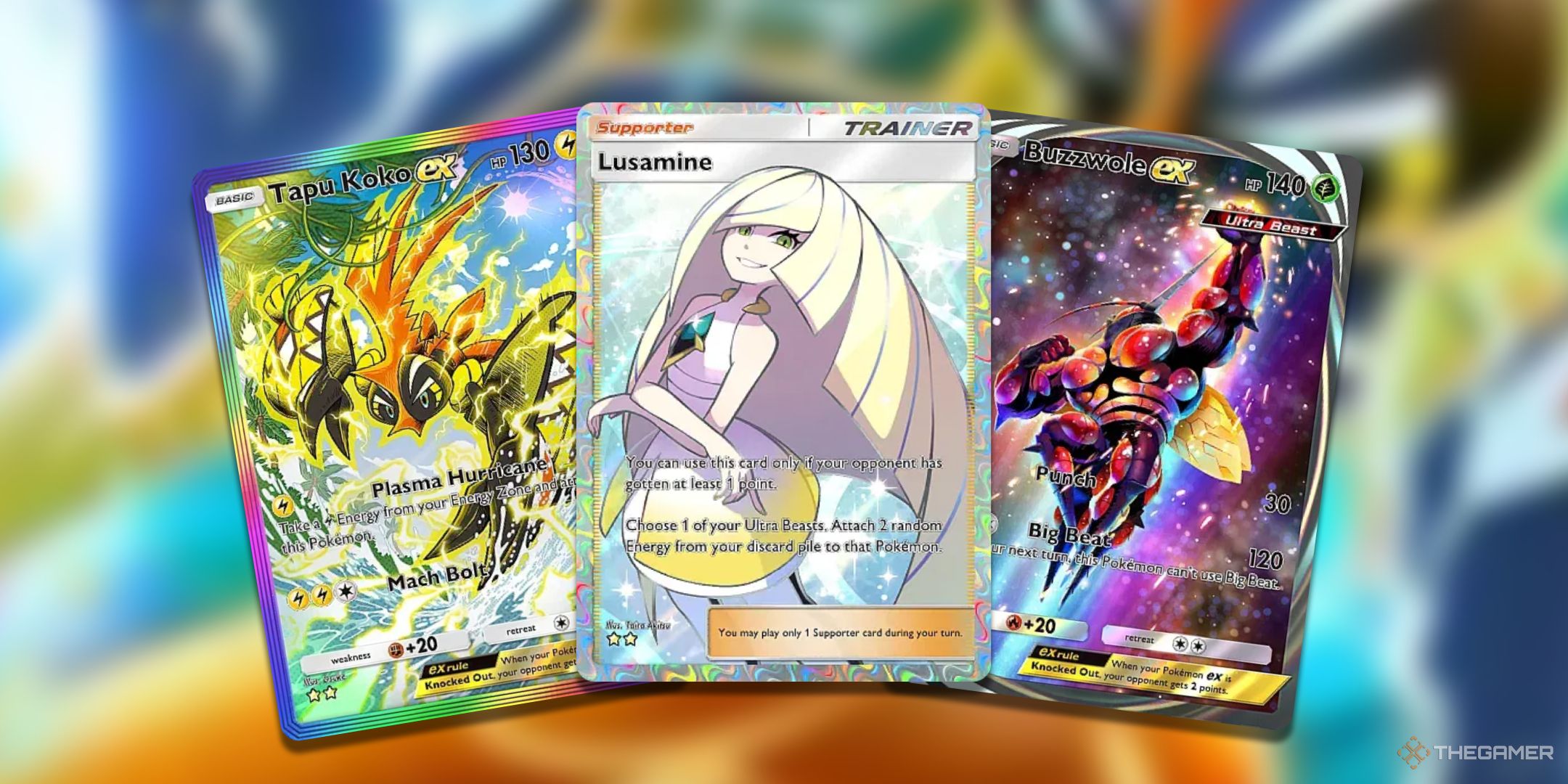 A collage of Rare Pokemon TCG Pocket cards from Extradimensional Crisis.