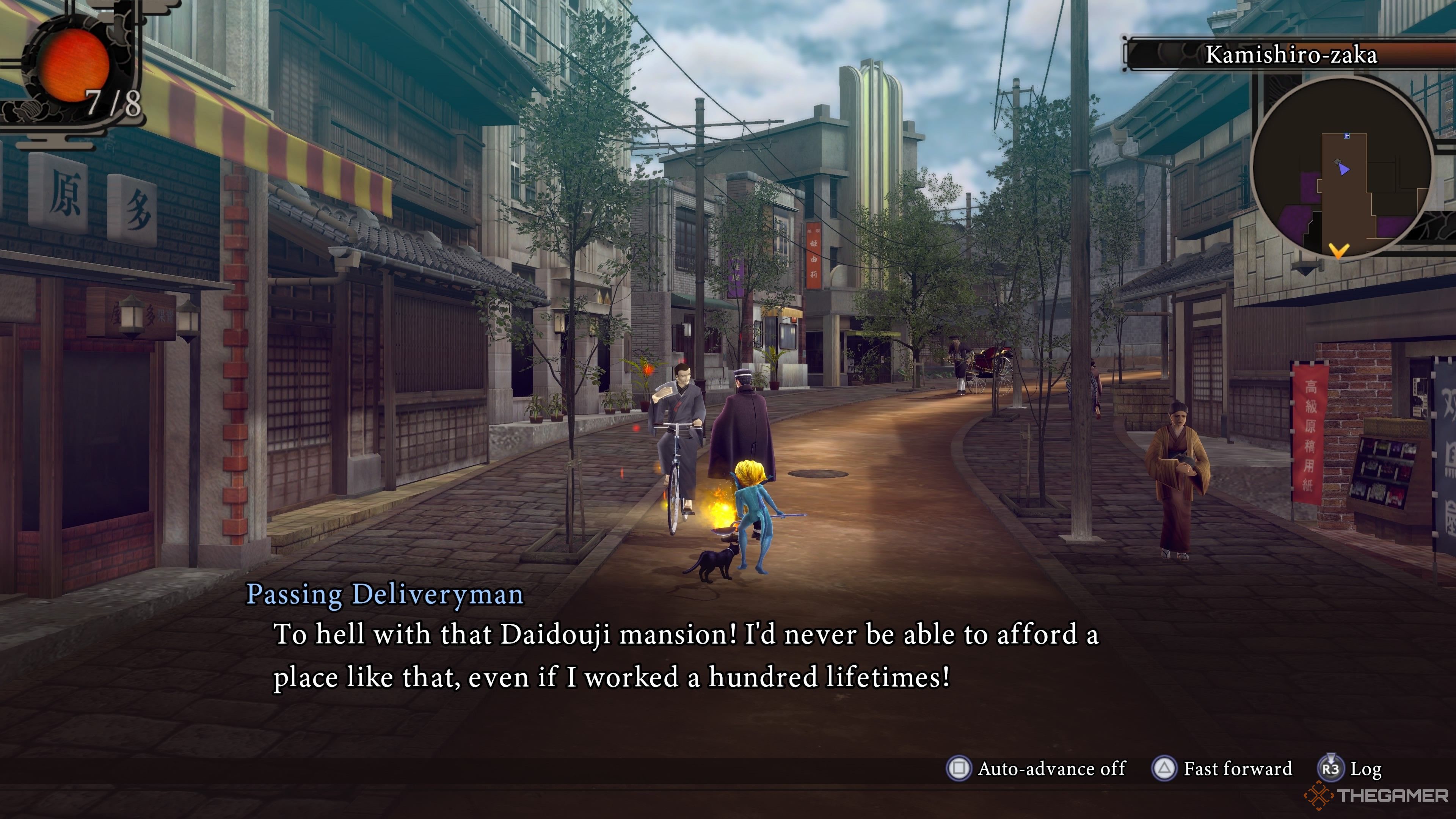 A deliveryman talking about Daidouji Manor in Raidou Remastered The Mystery of the Soulless Army.