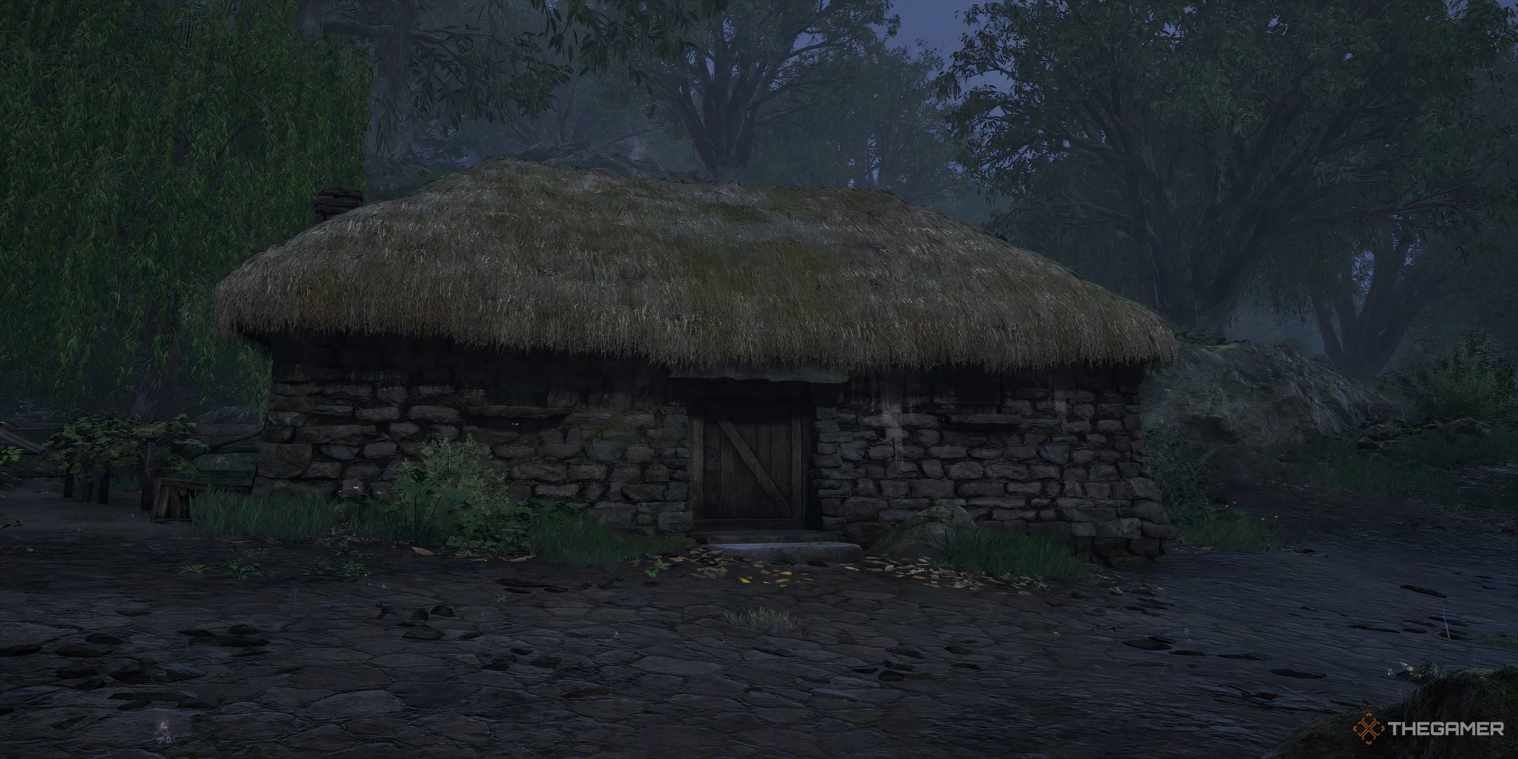 The exterior of Water's Edge in the Elder Scrolls IV: Oblivion Remastered.