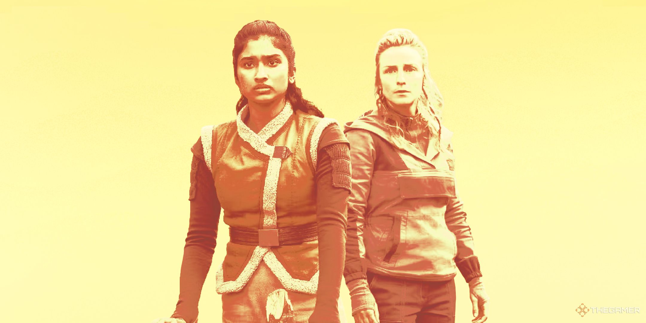 Vel and Cinta in Star Wars Andor.