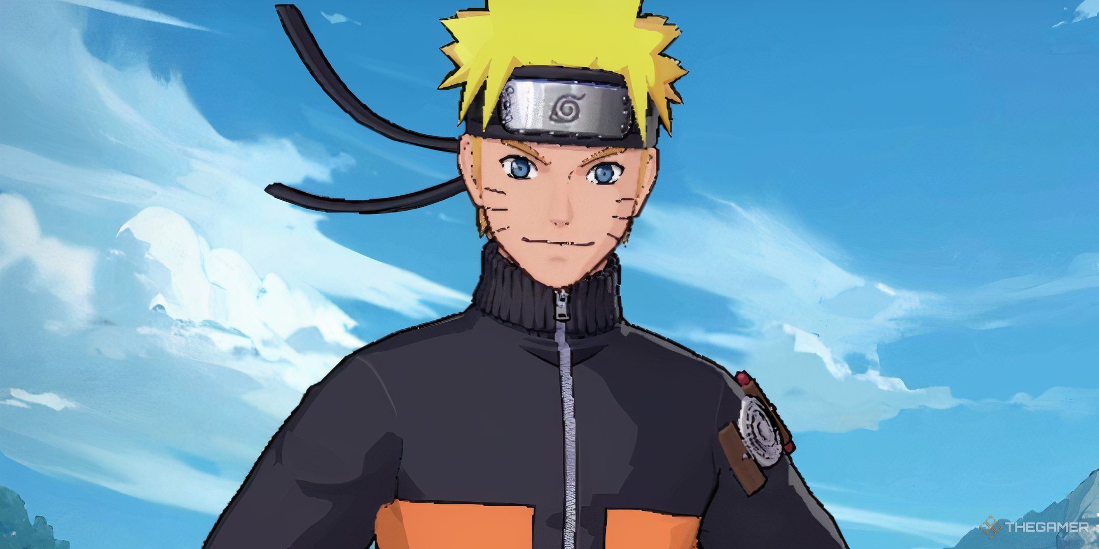 Closeup of Naruto Uzumaki in the Mobile Legends home screen.