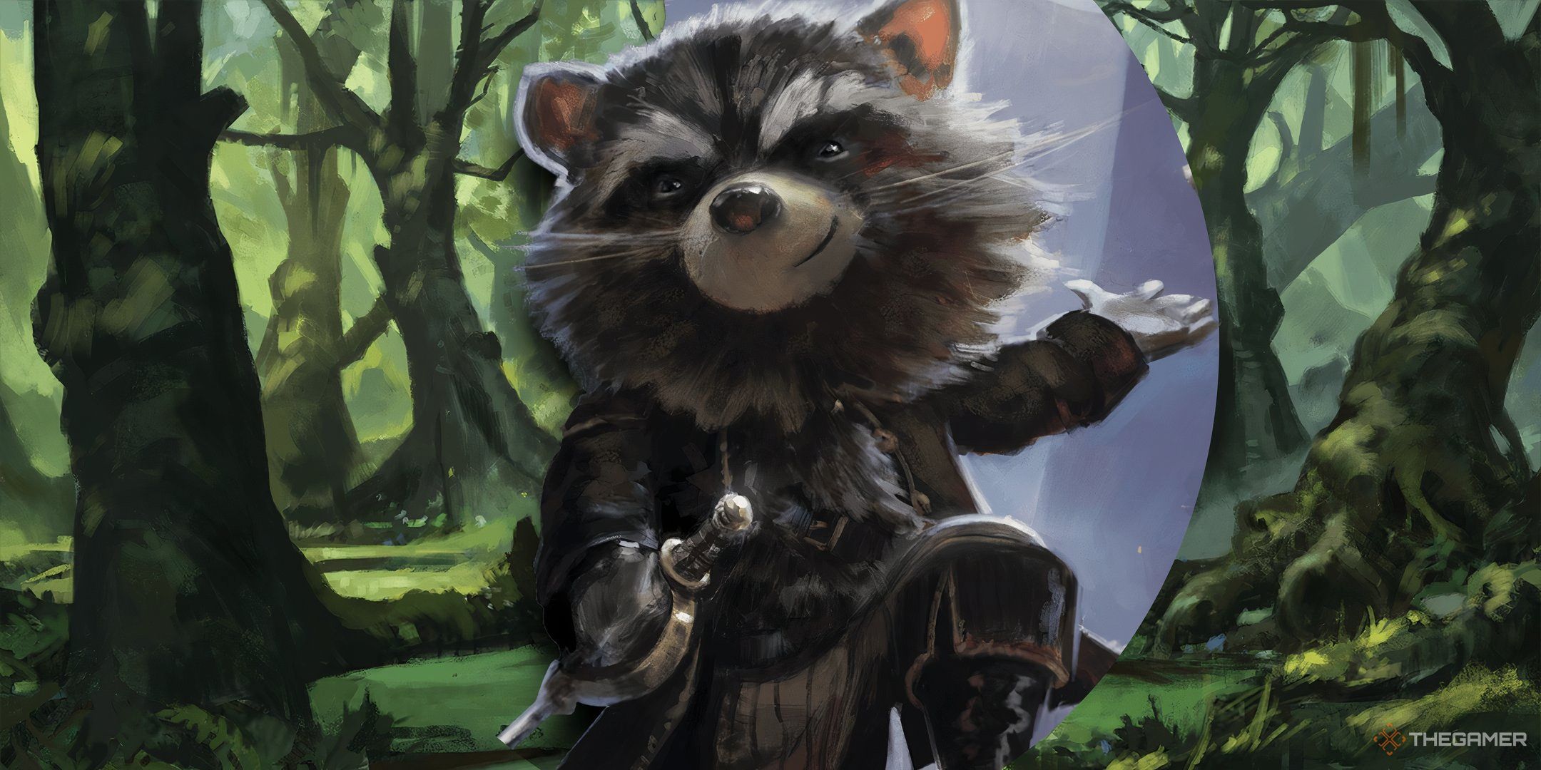 A scofflaw fighter character from the Humblewood setting in DND. 