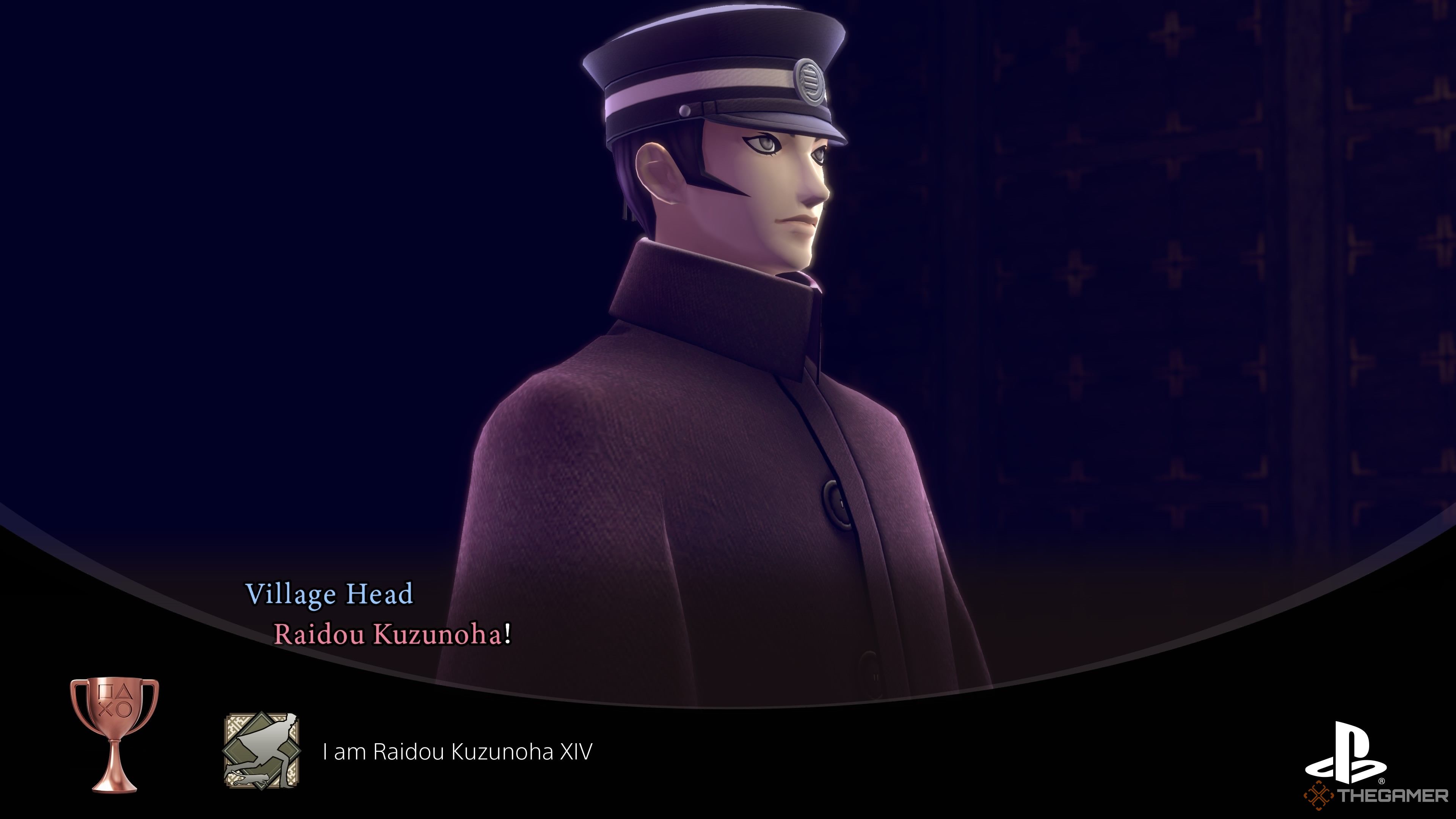 Earning the I Am Raidou Kuzunoha XIV trophy on PS5 in Raidou Remastered The Mystery of the Soulless Army.