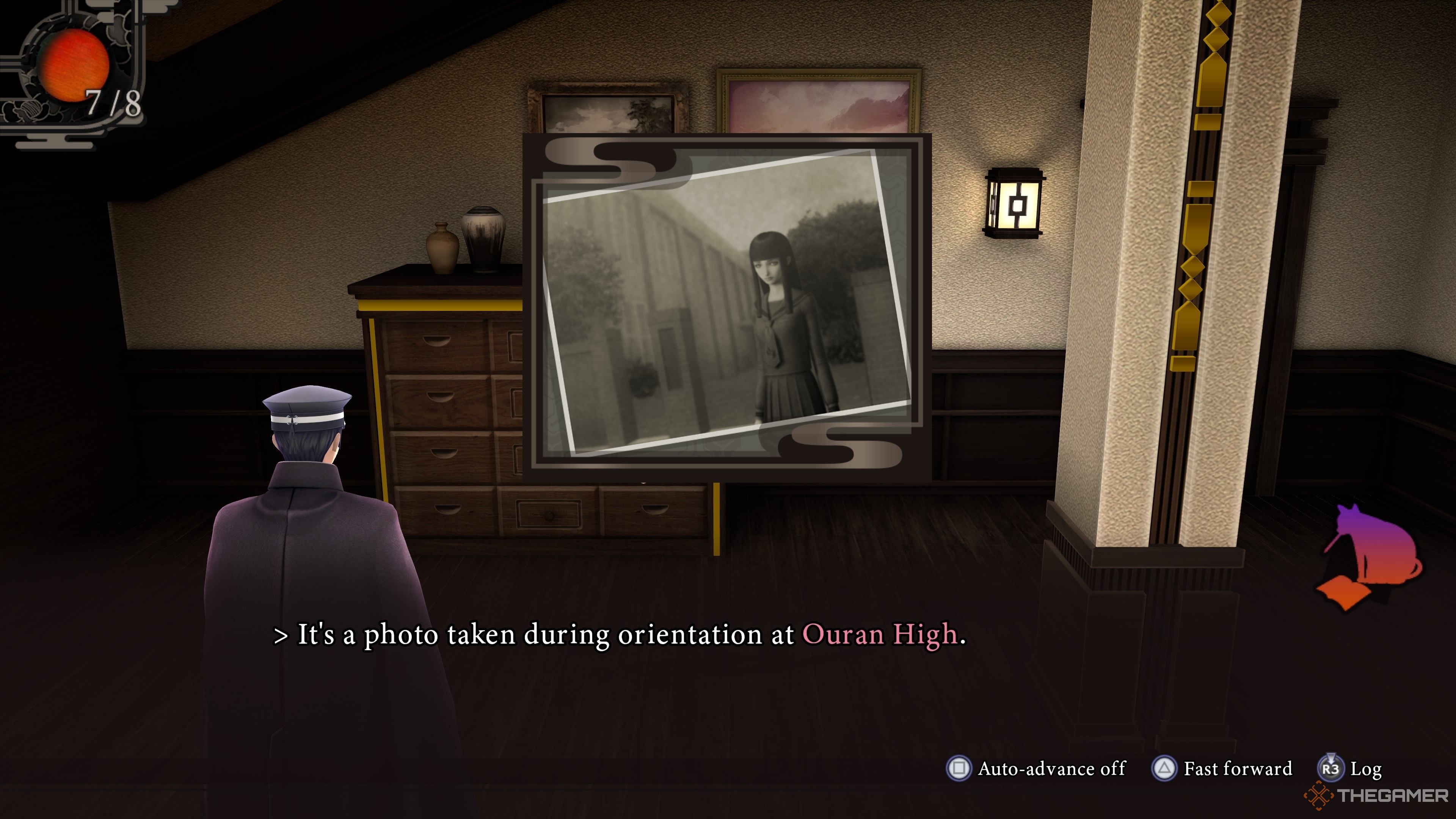 Finding a photo of Kaya in Raidou Remastered The Mystery of the Soulless Army.