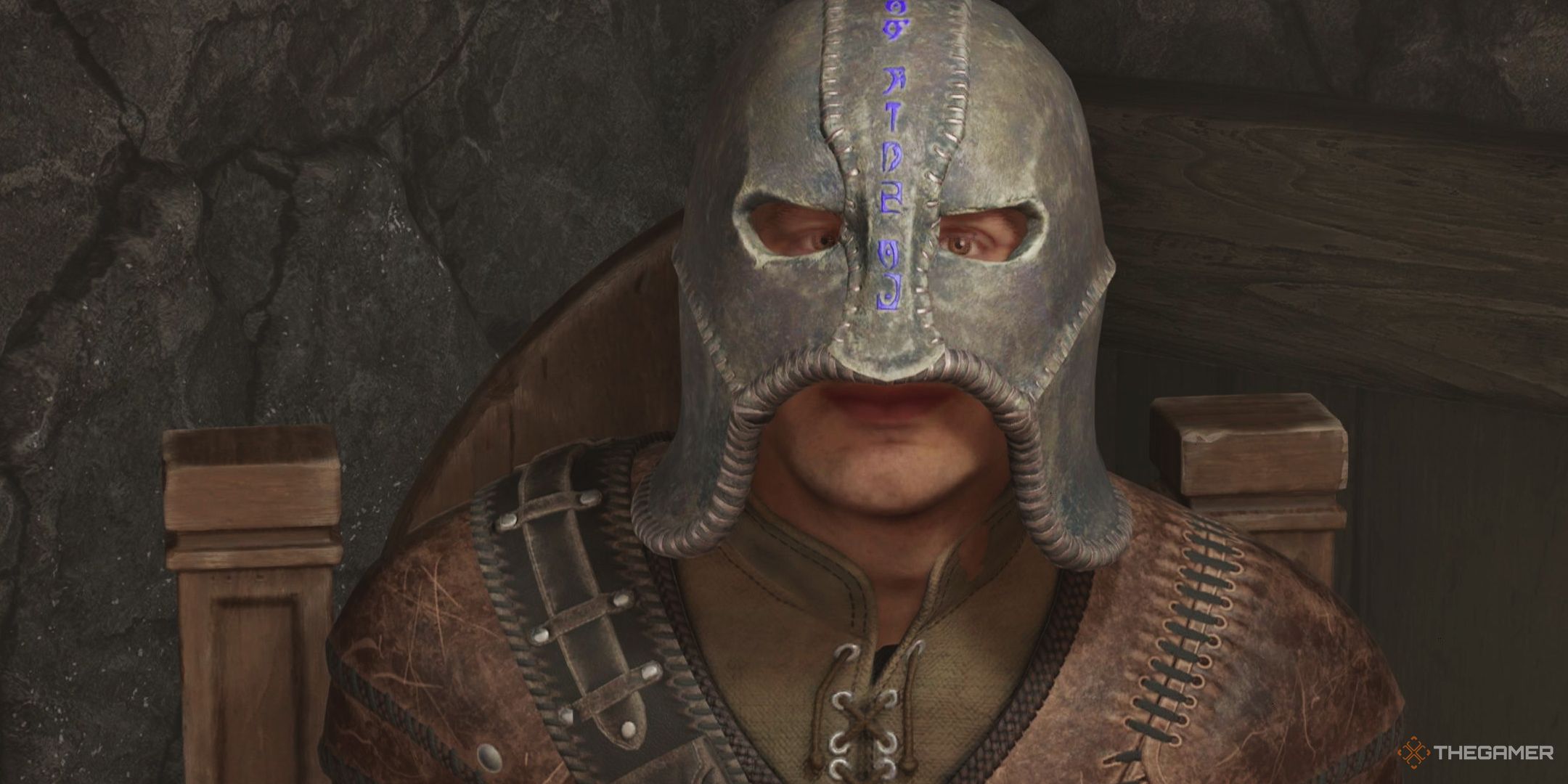 Grey Fox in Oblivion Remastered smiling at the player.