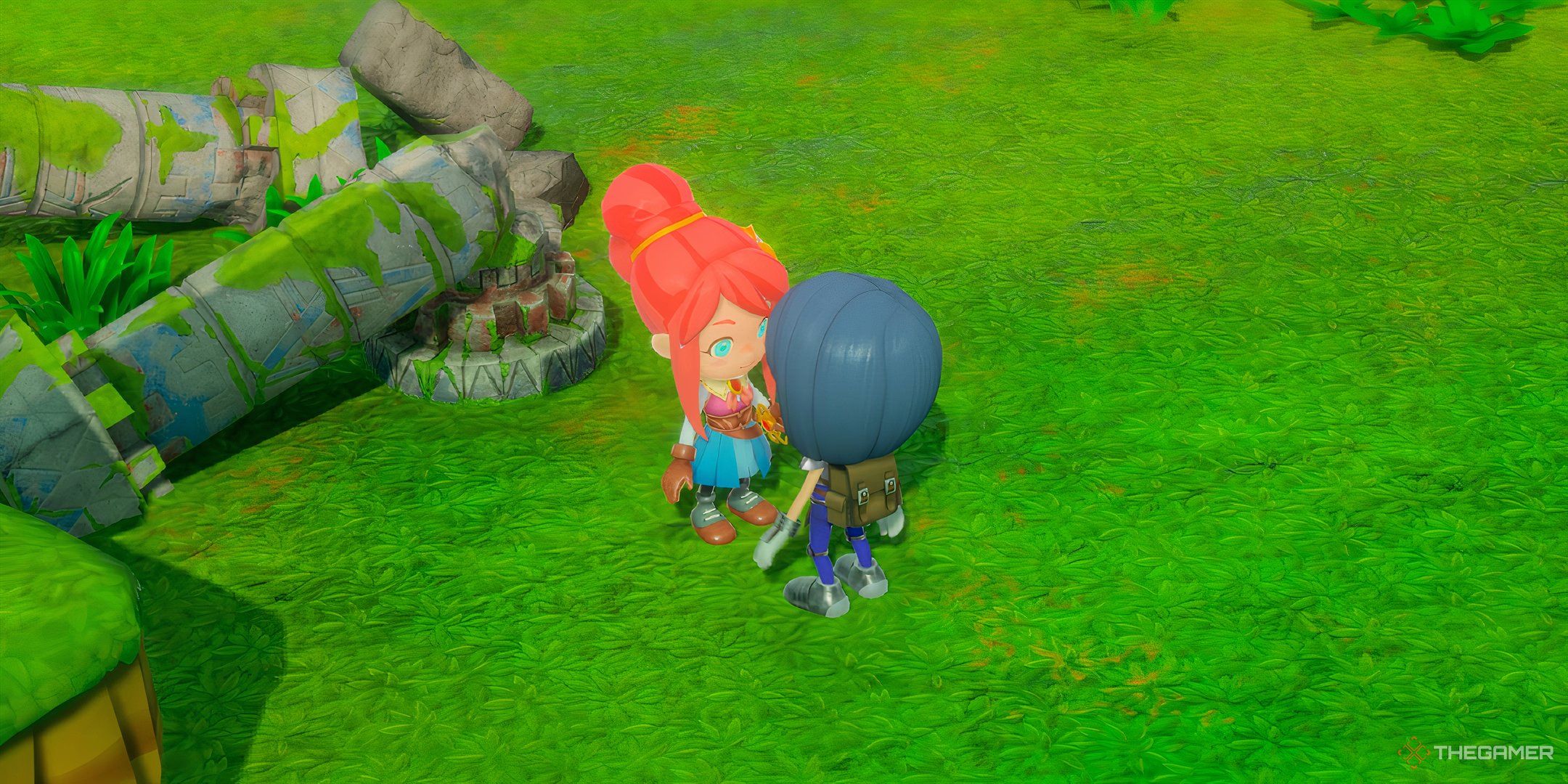 Laura and the protagonist in Fantasy Life i.